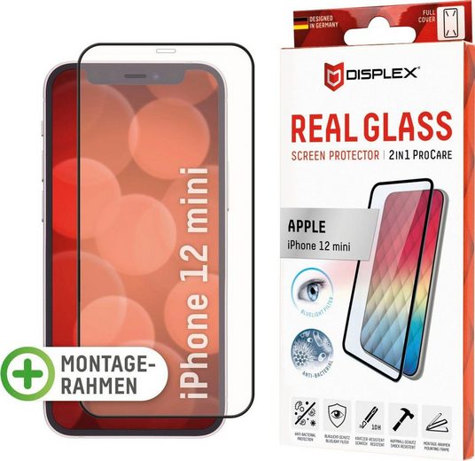 Displex »2 in 1 Pro Care Schutzglas für Apple 12 Mini (5,4)« für iPhone 12 Mini, Displayschutzglas