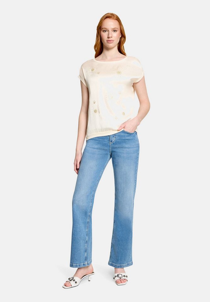 Cartoon Kurzarmshirt Damen mit Rippbündchen (1-tlg)