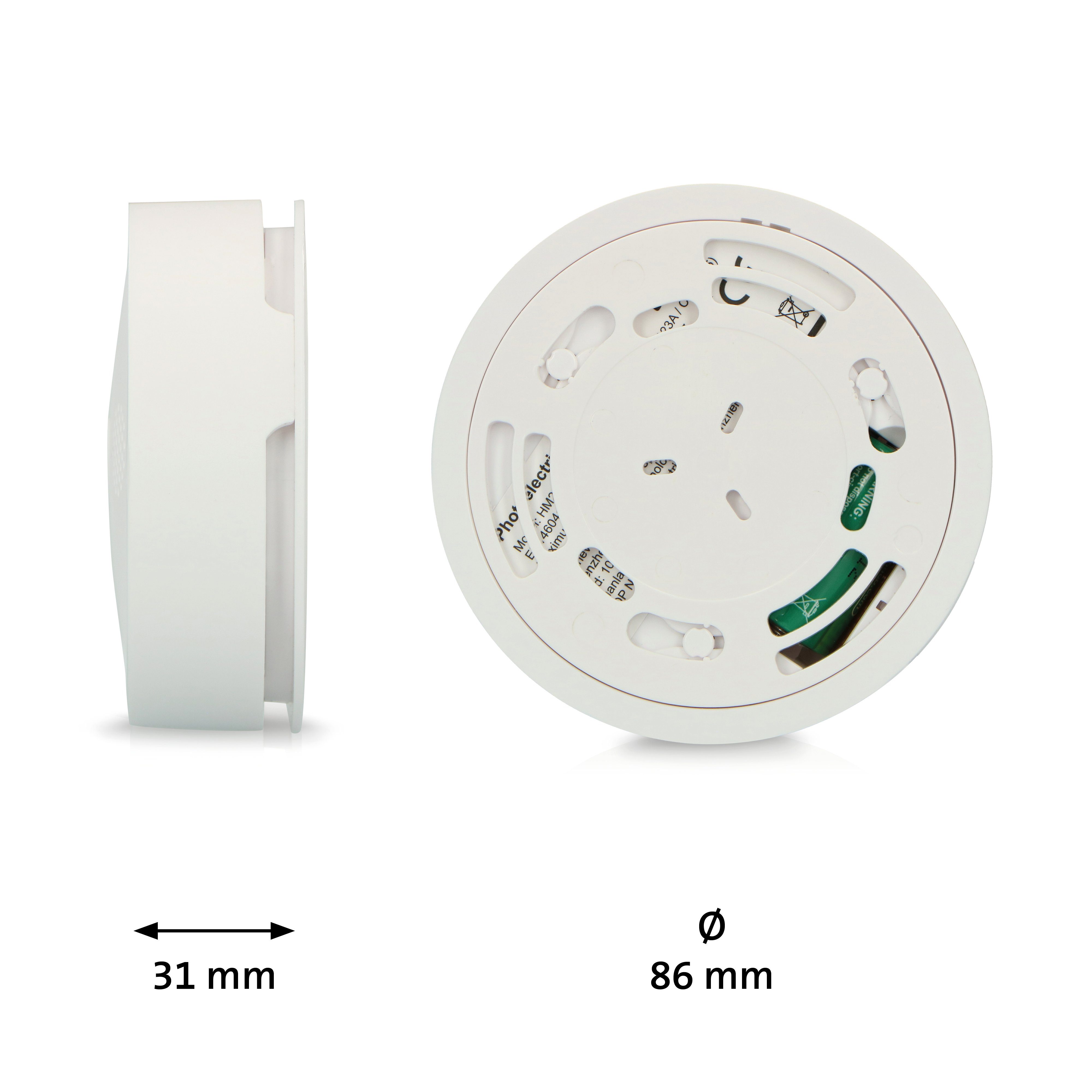 Alecto SA61 3X Rauchmelder (80m Signal, bis zu (40 Melder) vernetzbar inkl. Montage-Set, 3er-Pack)
