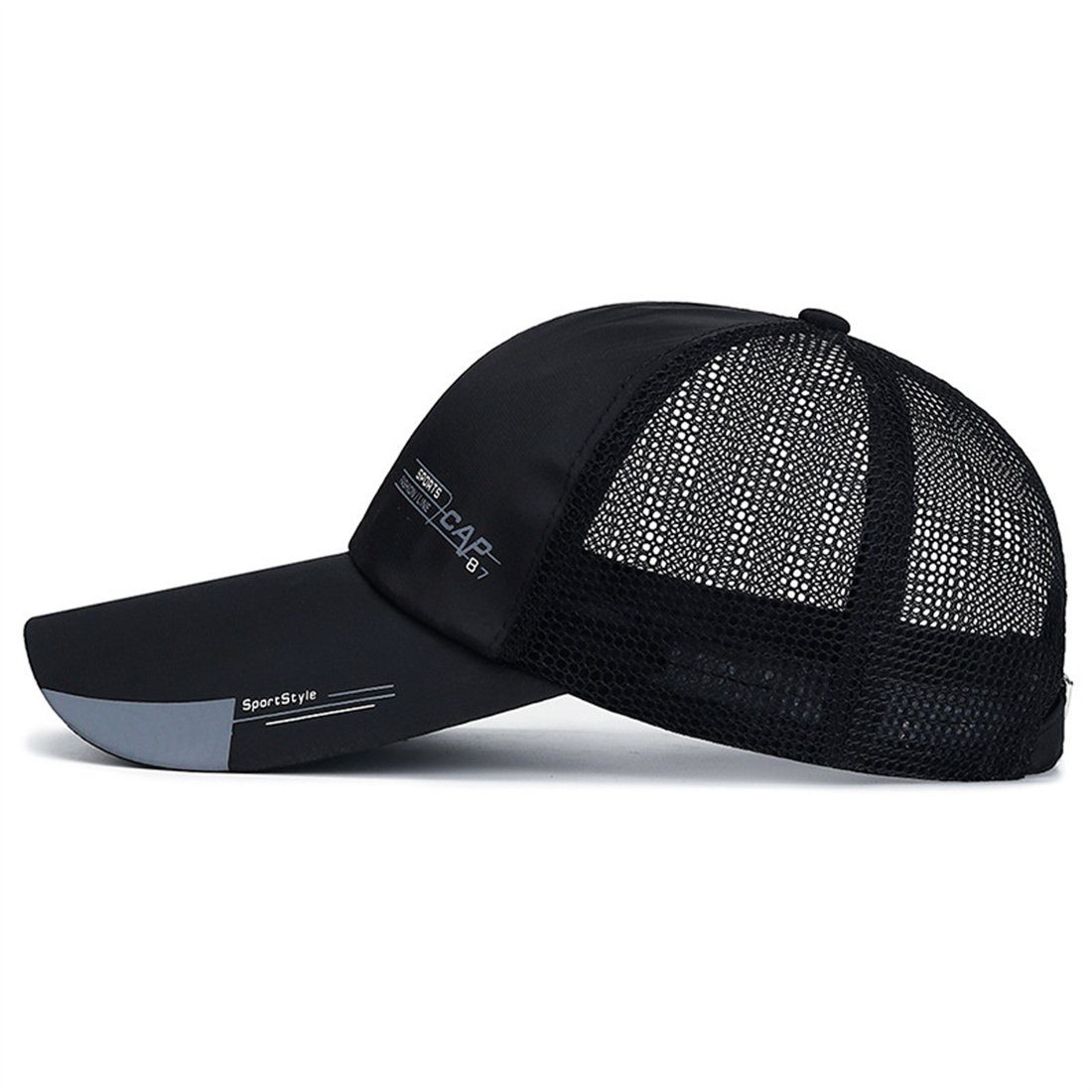 Mesh-Kappe Cap Entenzunge mit Baseball Grau für Männer, DÖRÖY Sonnenschutz-Baseballkappe