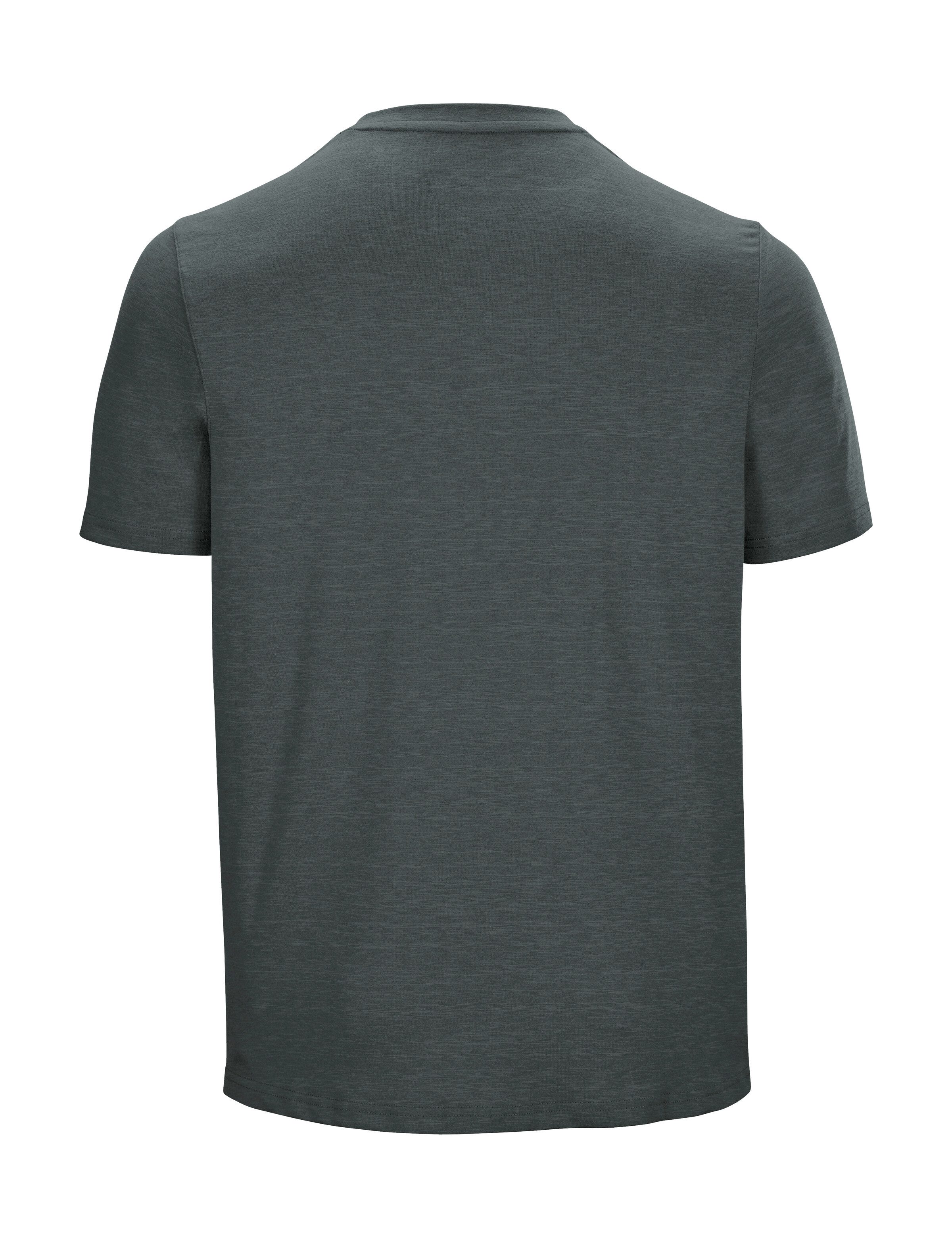 Killtec T-Shirt MN TSHRT C Schnelltrocknendes Herren T-Shirt mit Berg-Print und Melange-Optik