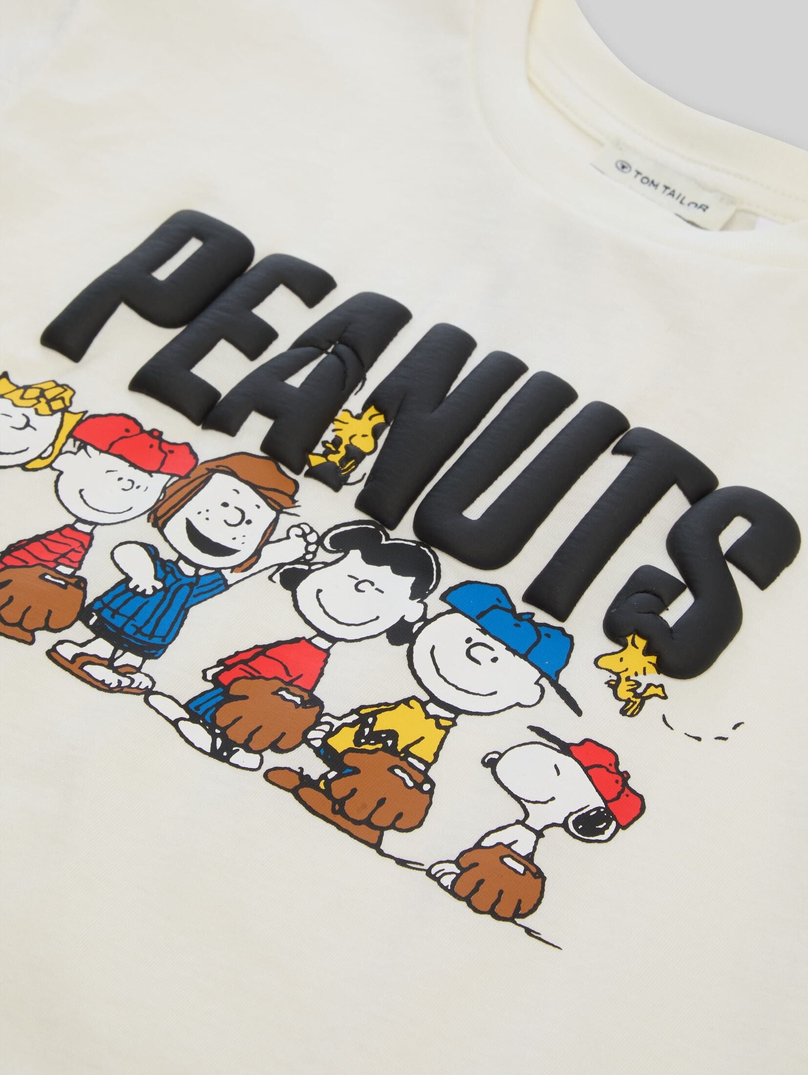 TOM TAILOR T-Shirt T-Shirt (im Einserpack) Oversize T-Shirt mit Peanuts-Print
