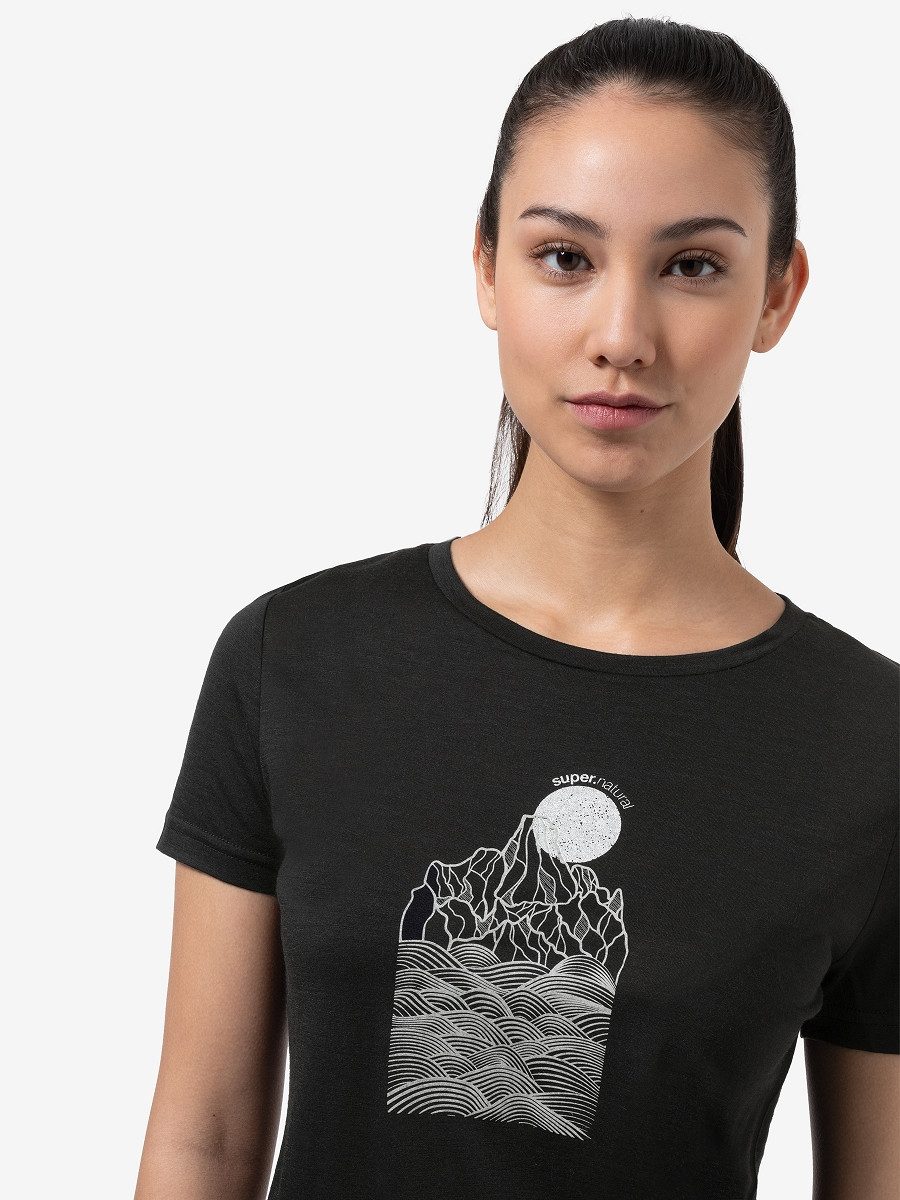 SUPER.NATURAL T-Shirt für Damen, Merino PREIKESTOLEN günstig online kaufen