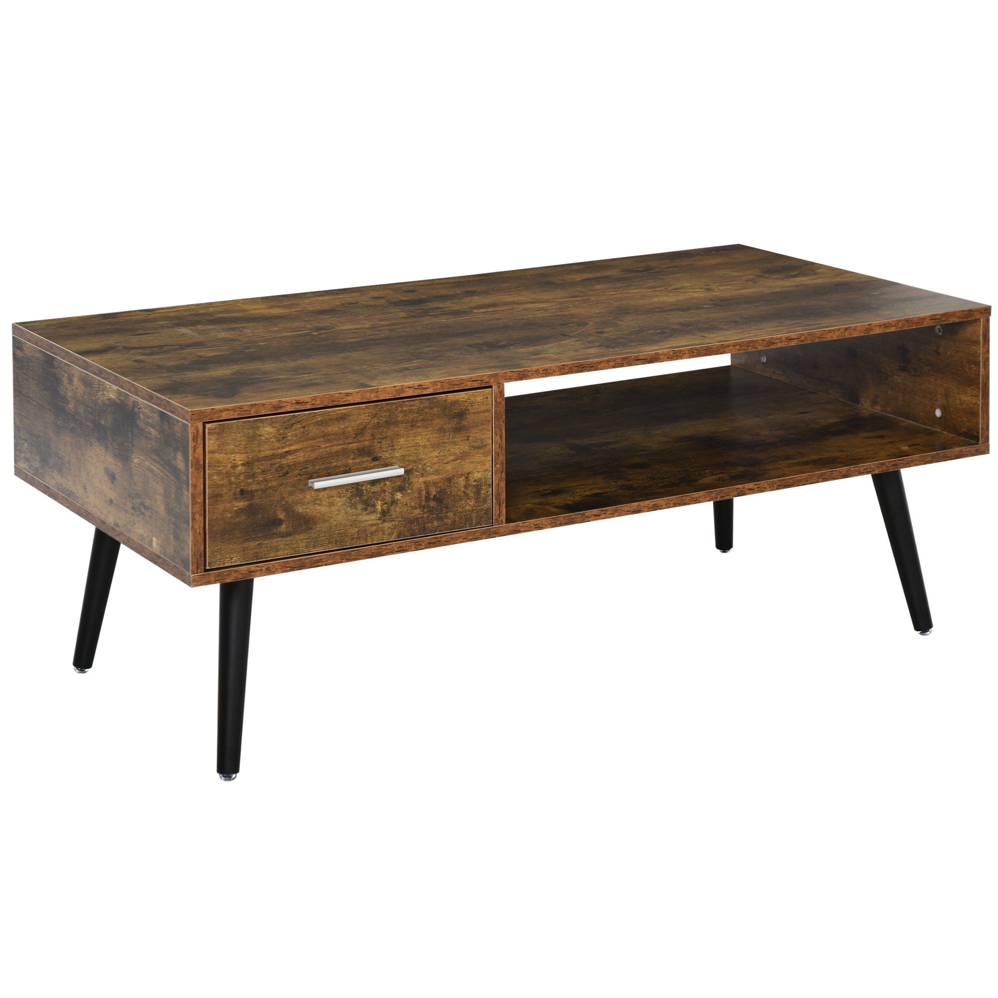 HOMCOM Couchtisch Couchtisch im Vintagestil