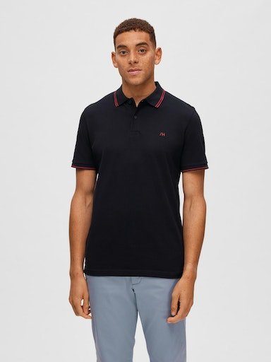 SELECTED black SS SLHDANTE SPORT HOMME POLO Poloshirt NOOS