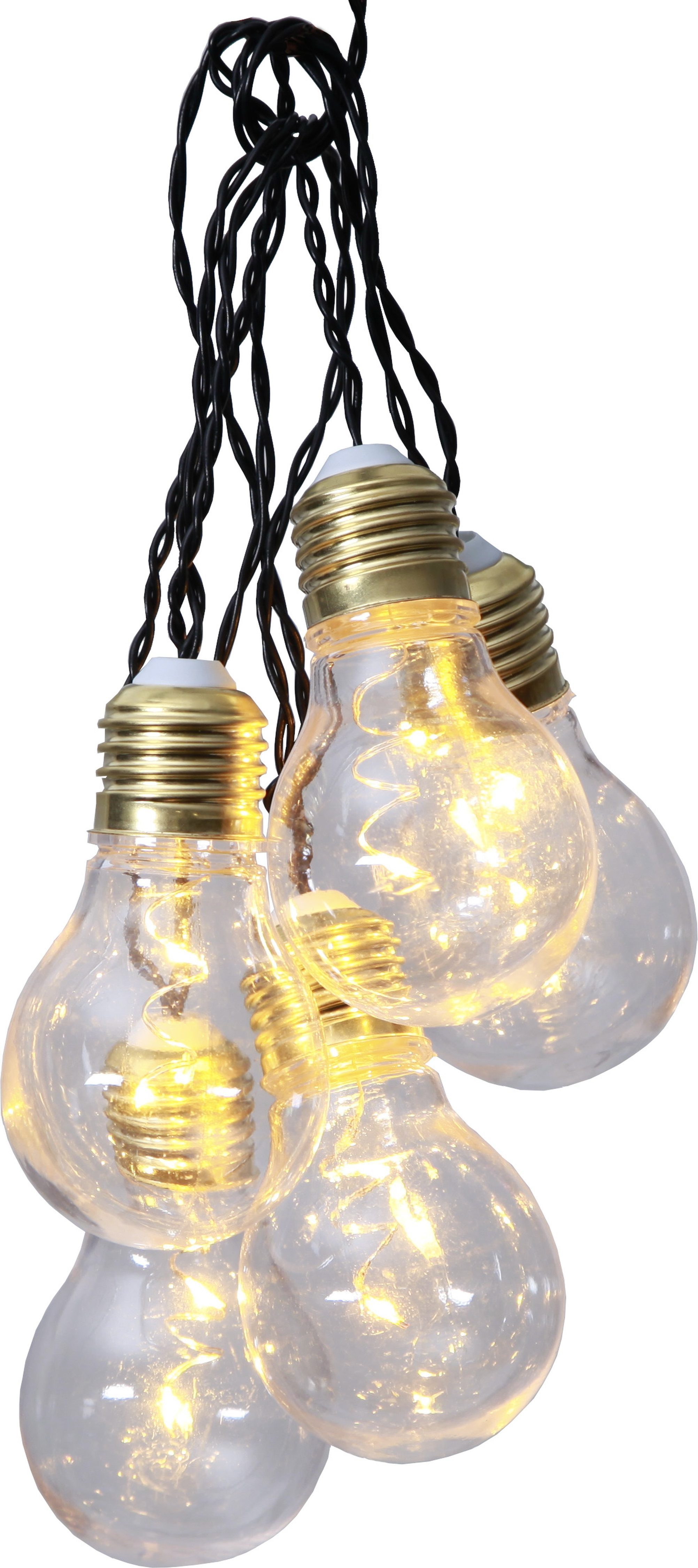 STAR TRADING LED-Lichterkette Glow, 5-flammig, ca.100 cm Länge, Batterie, Timer, Vierfarb-Karton