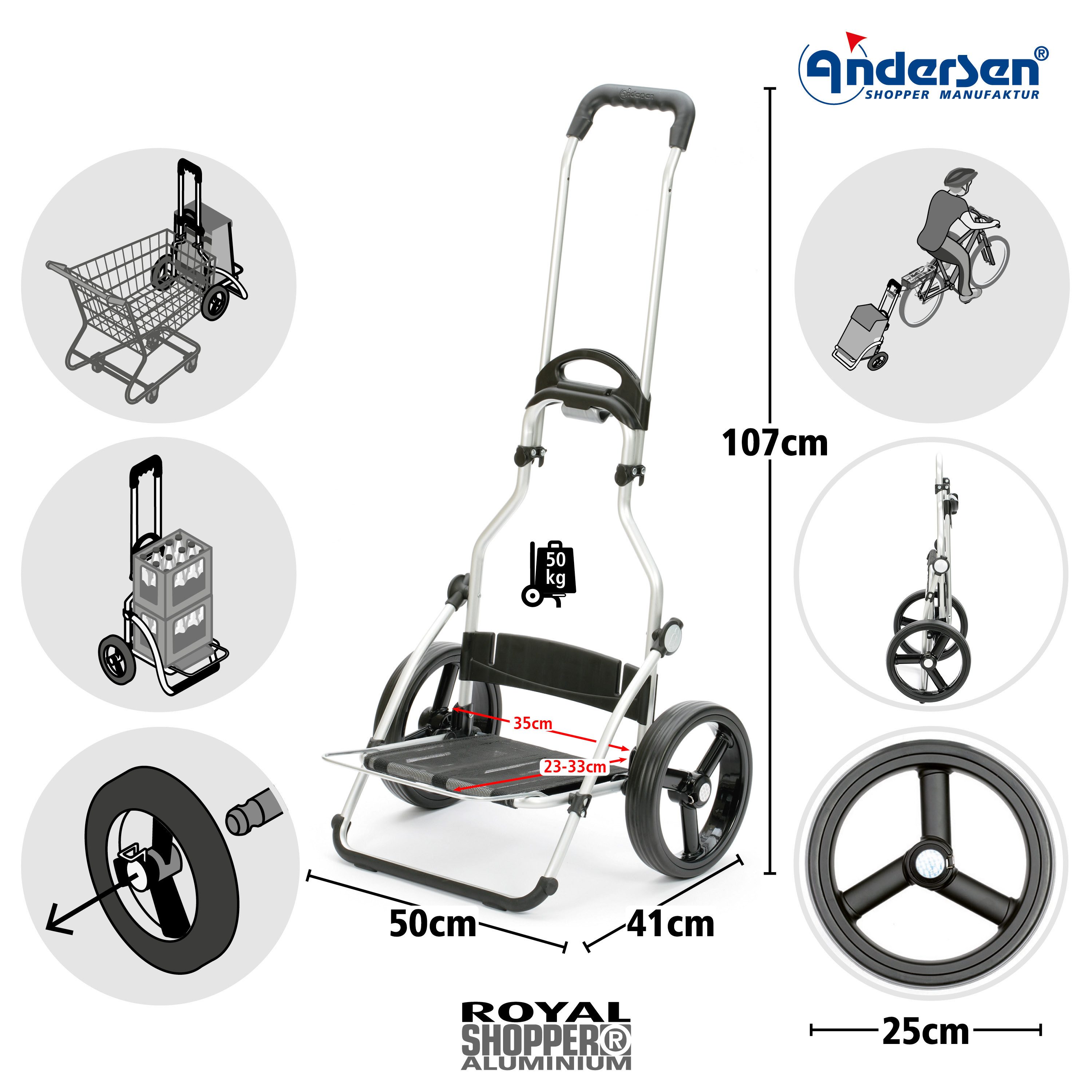 Andersen Einkaufstrolley Andersen Royal Shopper 25 günstig online kaufen