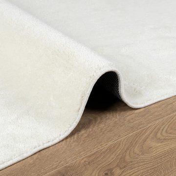 Teppich Teppich OVIEDO Kurzflor Creme 80x200 cm, vidaXL, Rechteckig