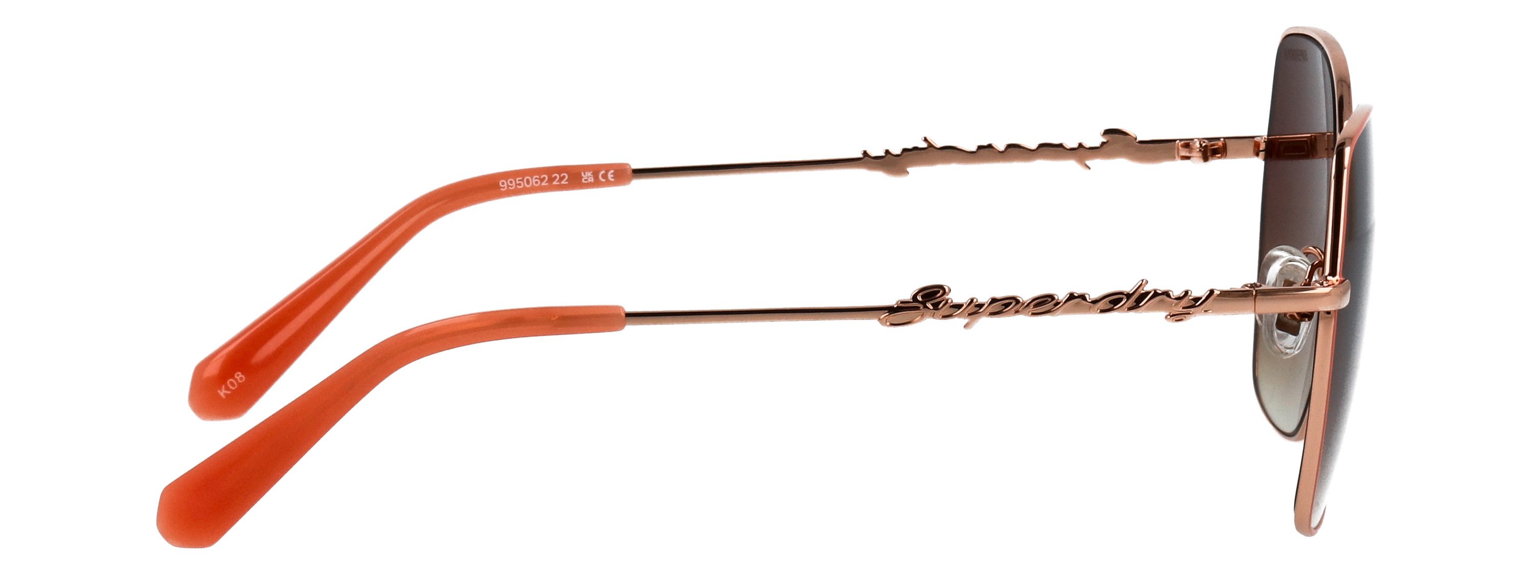Superdry Sonnenbrille Modell 995062 Form Butterfly, Logoschriftzug auf Bügel, Metallfassung – Bild 5 von 5