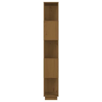 furnicato Bücherregal Bücherregal/Raumteiler Honigbraun 80x25x163,5 cm Massivholz