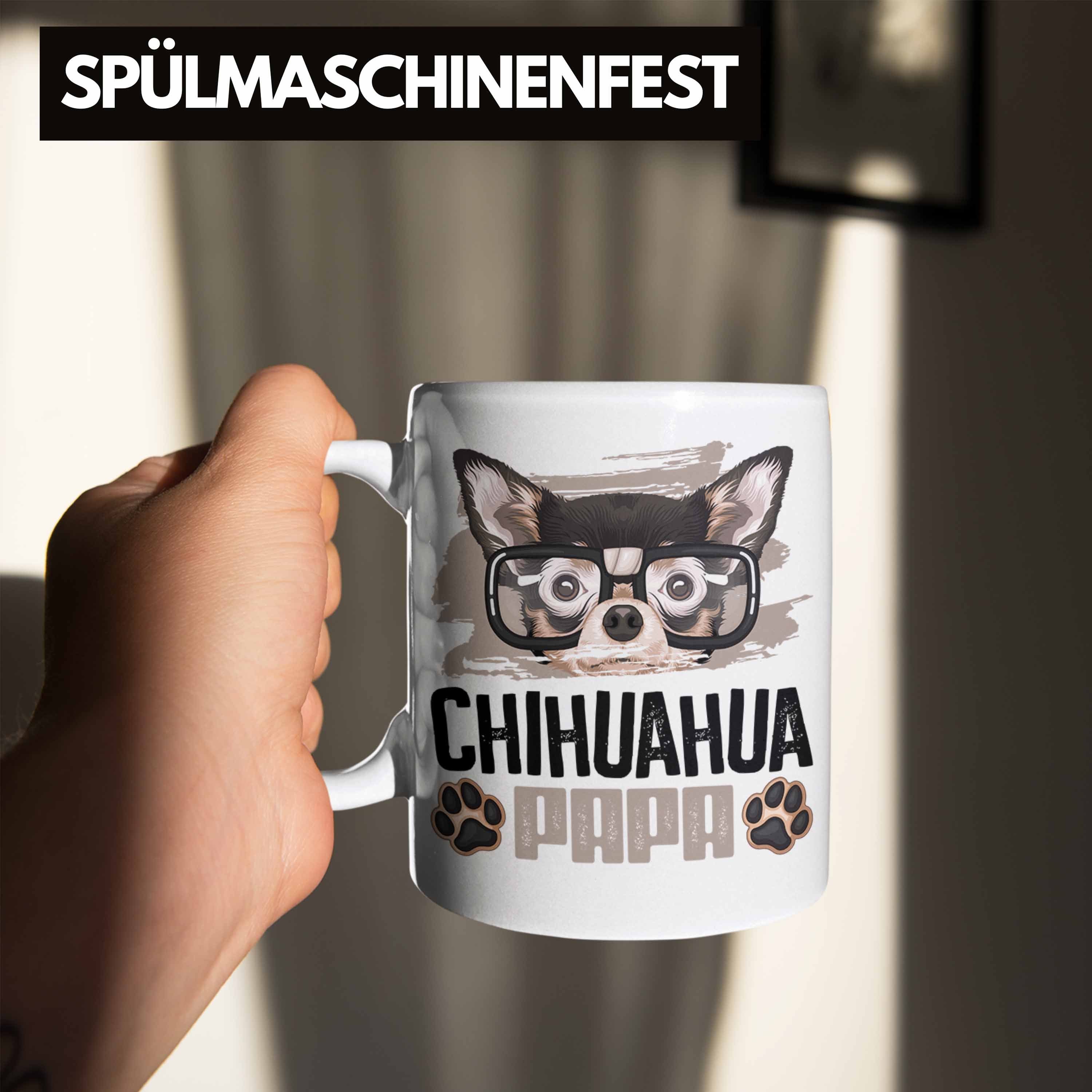 Ch Trendation Papa Lustiger Weiss Geschenkidee Spruch Tasse Besitzer Geschenk Tasse Chihuahua