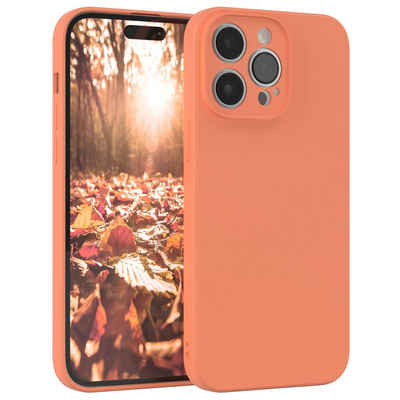 EAZY CASE Handyhülle TPU Hülle für Apple iPhone 14 Pro Max 6,7 Zoll, Schutzhülle mit Kameraschutz telefonhülle elastisch bumper tpu Orange
