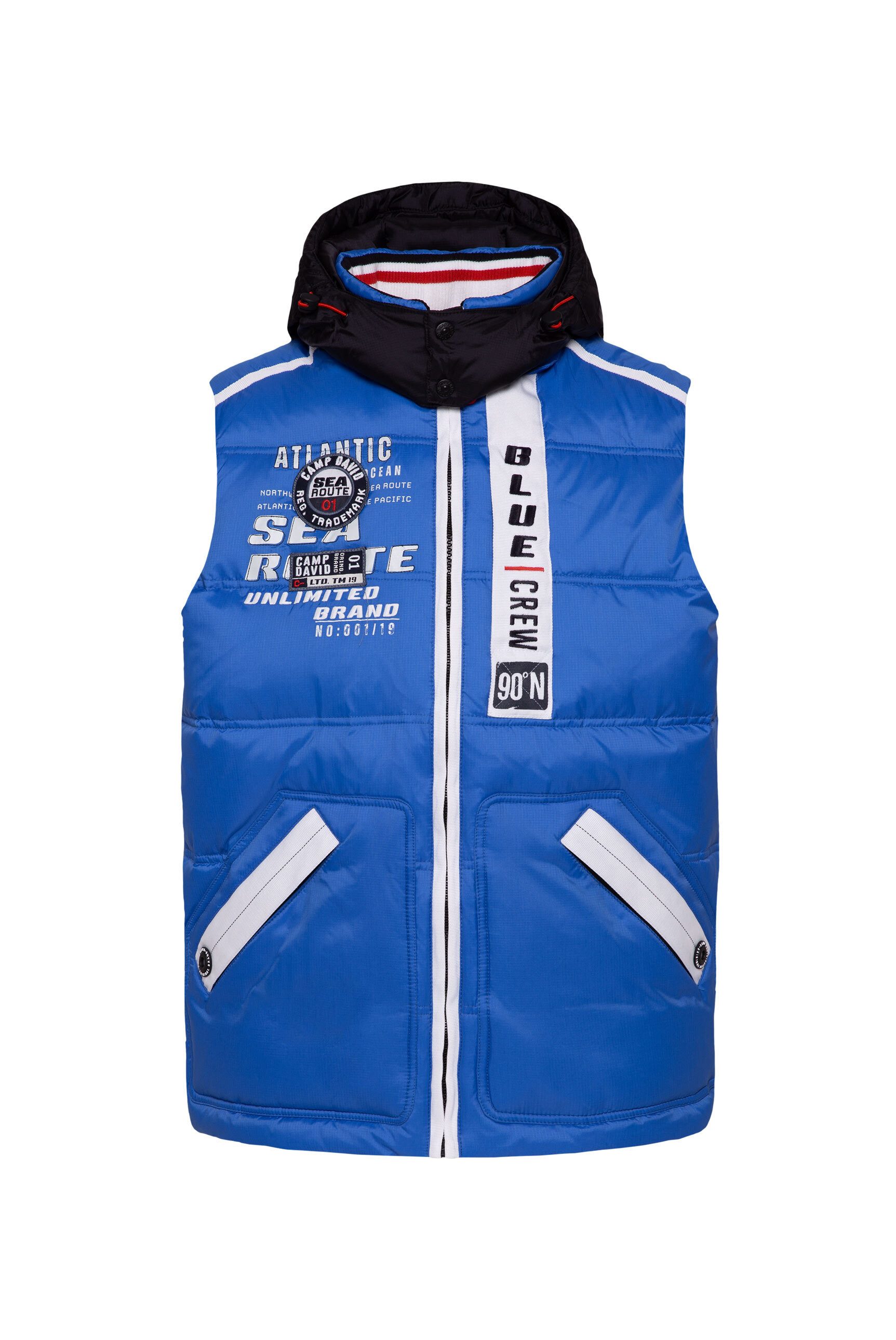 CAMP DAVID Steppweste mit Brusttasche günstig online kaufen