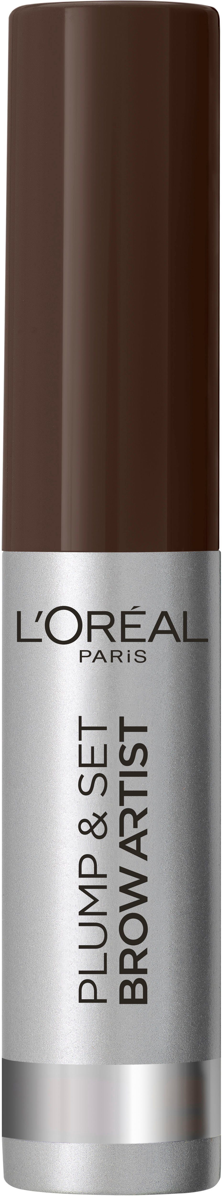 Gelformel Brow Dark Präzisionsbürste, PARIS L'ORÉAL & PARIS 108 Plump Artist L'ORÉAL Augenbrauen-Kosmetika Brunette mit wischfest und PROFESSIONNEL Set,