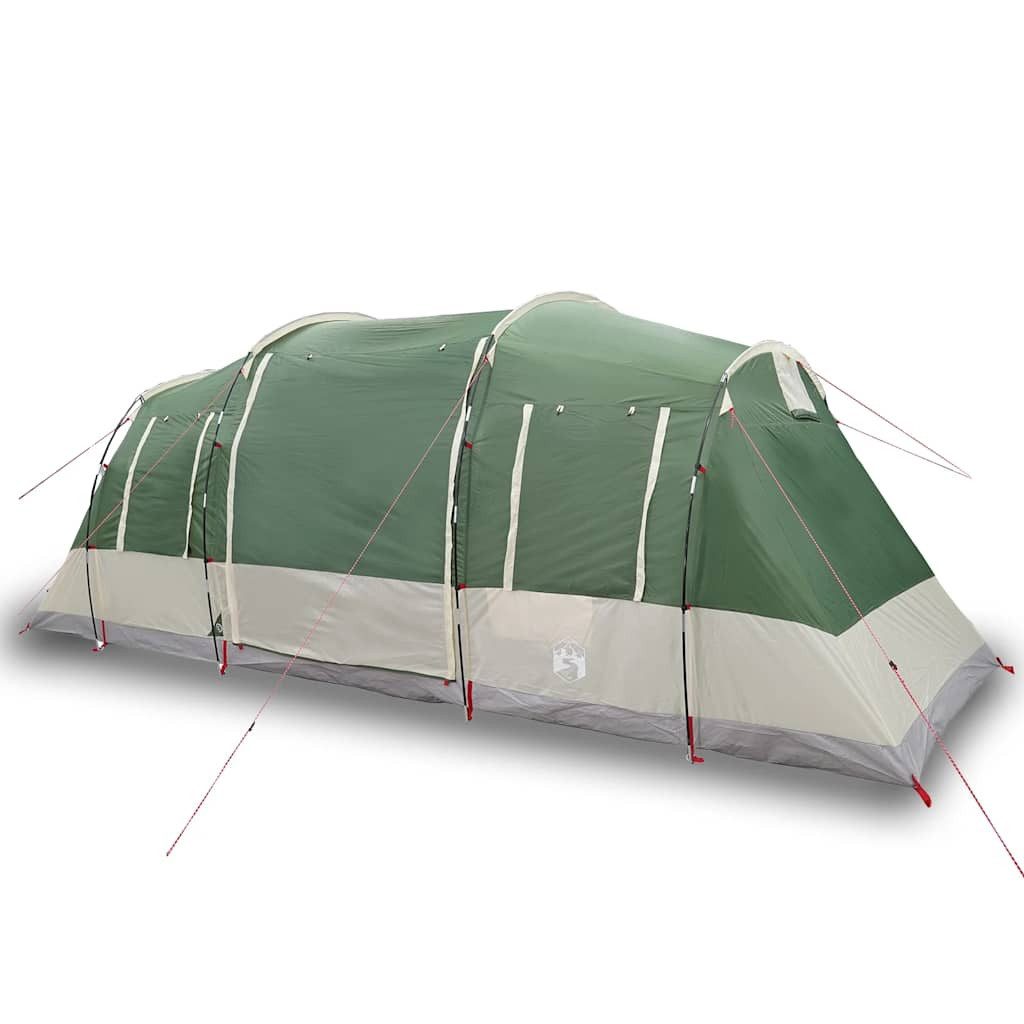 furnicato Faltzelt Familienzelt Tunnelzelt 564x240x205 cm Grün, (1 tlg), Campingzelt mit 2 Schlafkabinen, E-Anschluss und Tragetasche
