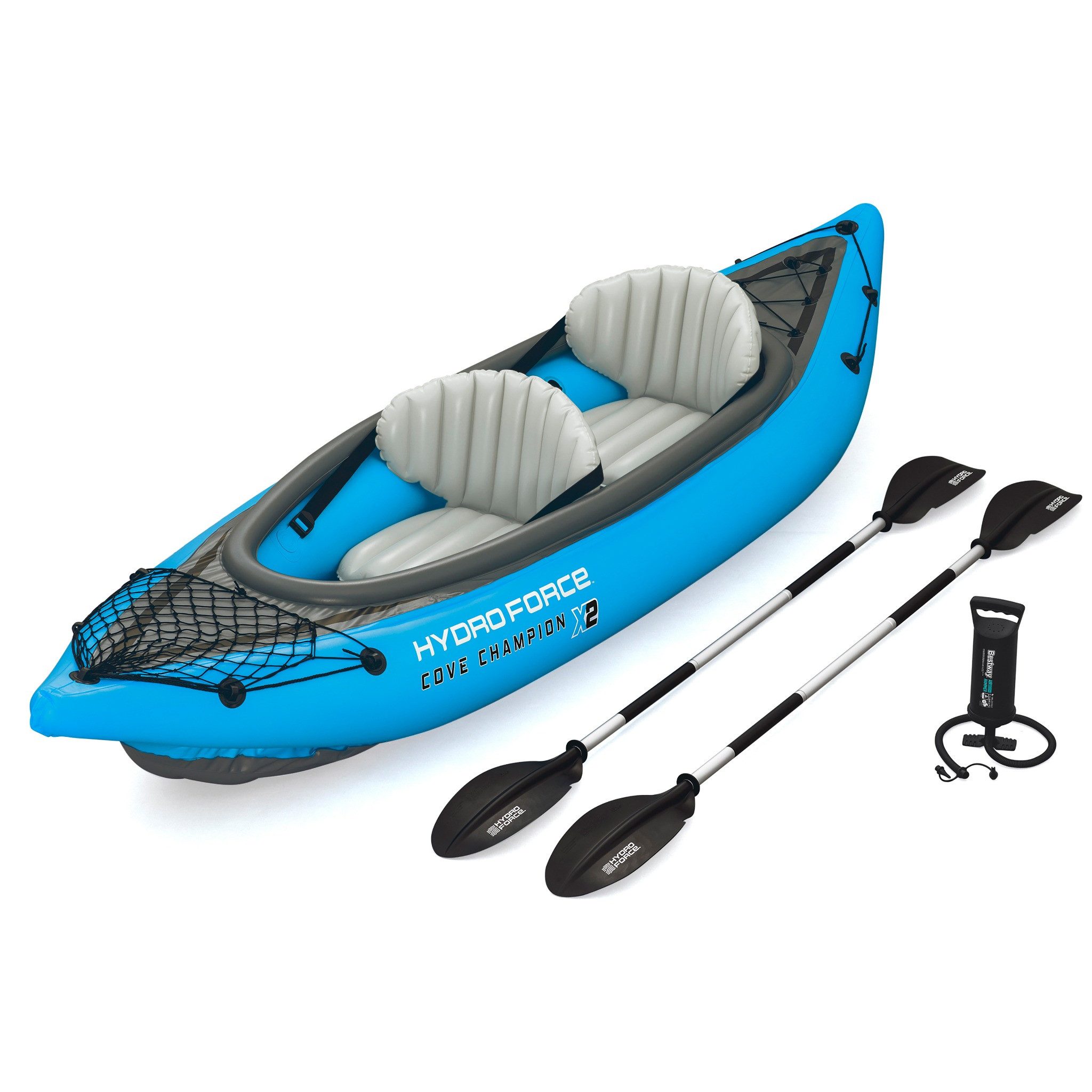 Bestway Ruderboot Hydro Force Kajak-Set Cove Champion X2 331x88x45cm, mit umfangreichem Zubehör