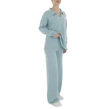 Ital-Design Freizeitanzug Damen Freizeit (86365266), Stretch Zweiteiler in Mint