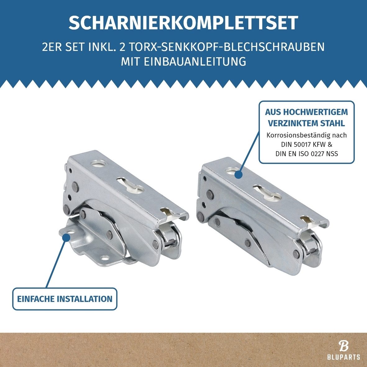 easyPART Montagezubehör Kühlschrank wie Bluparts 10090992 Bluparts 10090992, Kühlschrank / Gefrierschrank