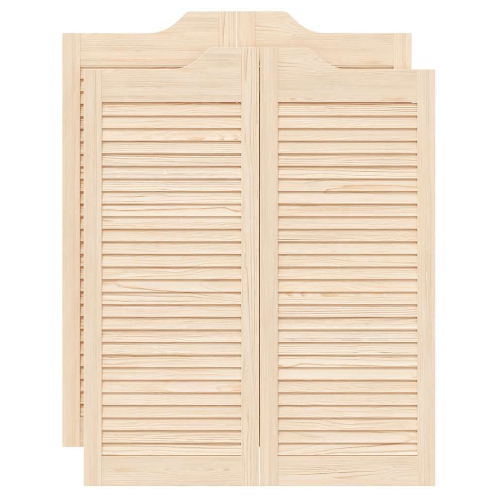 vidaXL Haustür Schwingtüren Lamellen-Design 2-Paar 100x80 günstig online kaufen