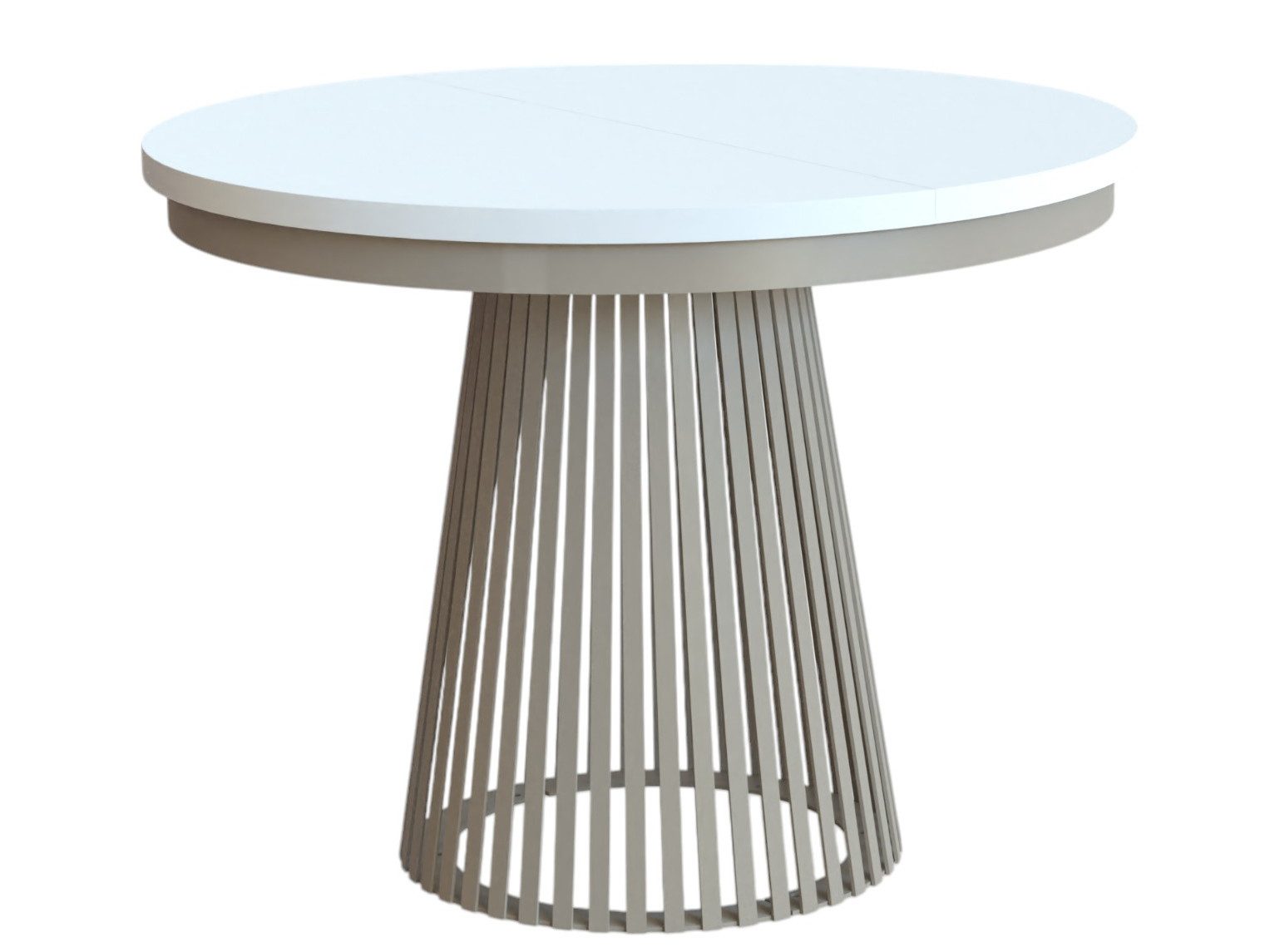 Compleo Esstisch Rund, Säulengestell mit Rillenstruktur DAST (TOPSELLER), A günstig online kaufen