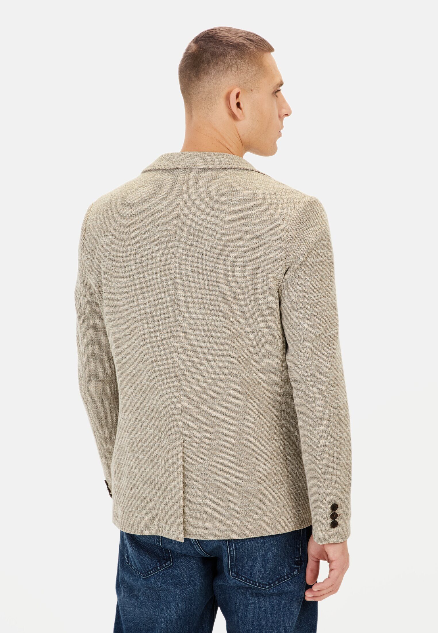 camel active Jerseysakko mit 2-Knopf-Verschluss Langarm Reverskragen Blazer günstig online kaufen