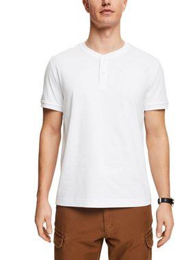 Esprit T-Shirt Henley-T-Shirt aus Jersey (1-tlg)