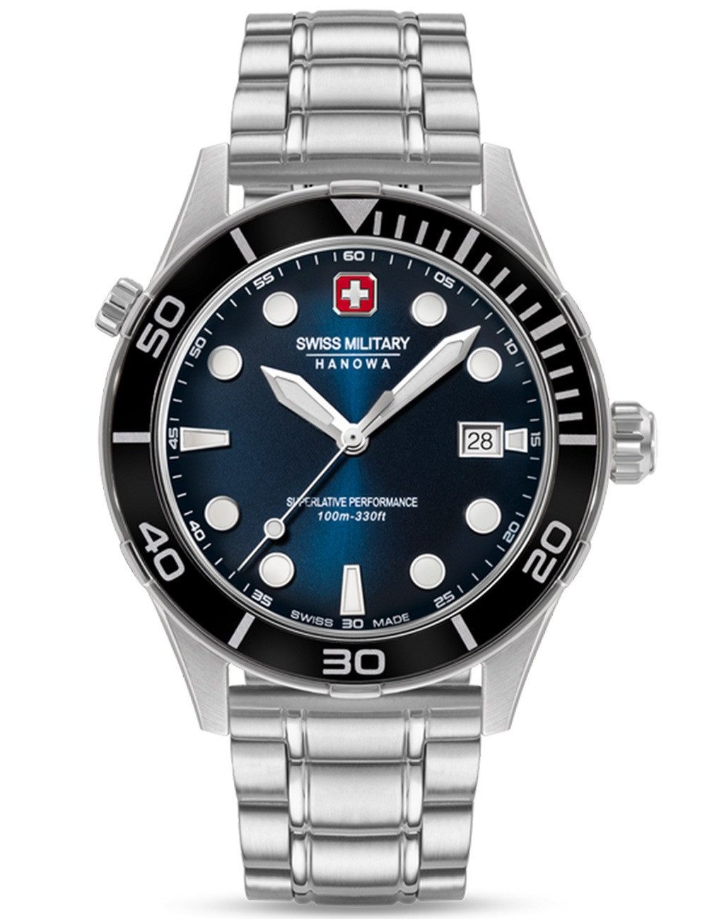 Swiss Military Hanowa Quarzuhr Swiss Military Hanowa SMWGH0004001-SET Herrenuhr Phoenix 43mm 10ATM Swiss Military Hanowa SMWGH0004001-SET Herrenuhr Phoenix 43mm 10ATM