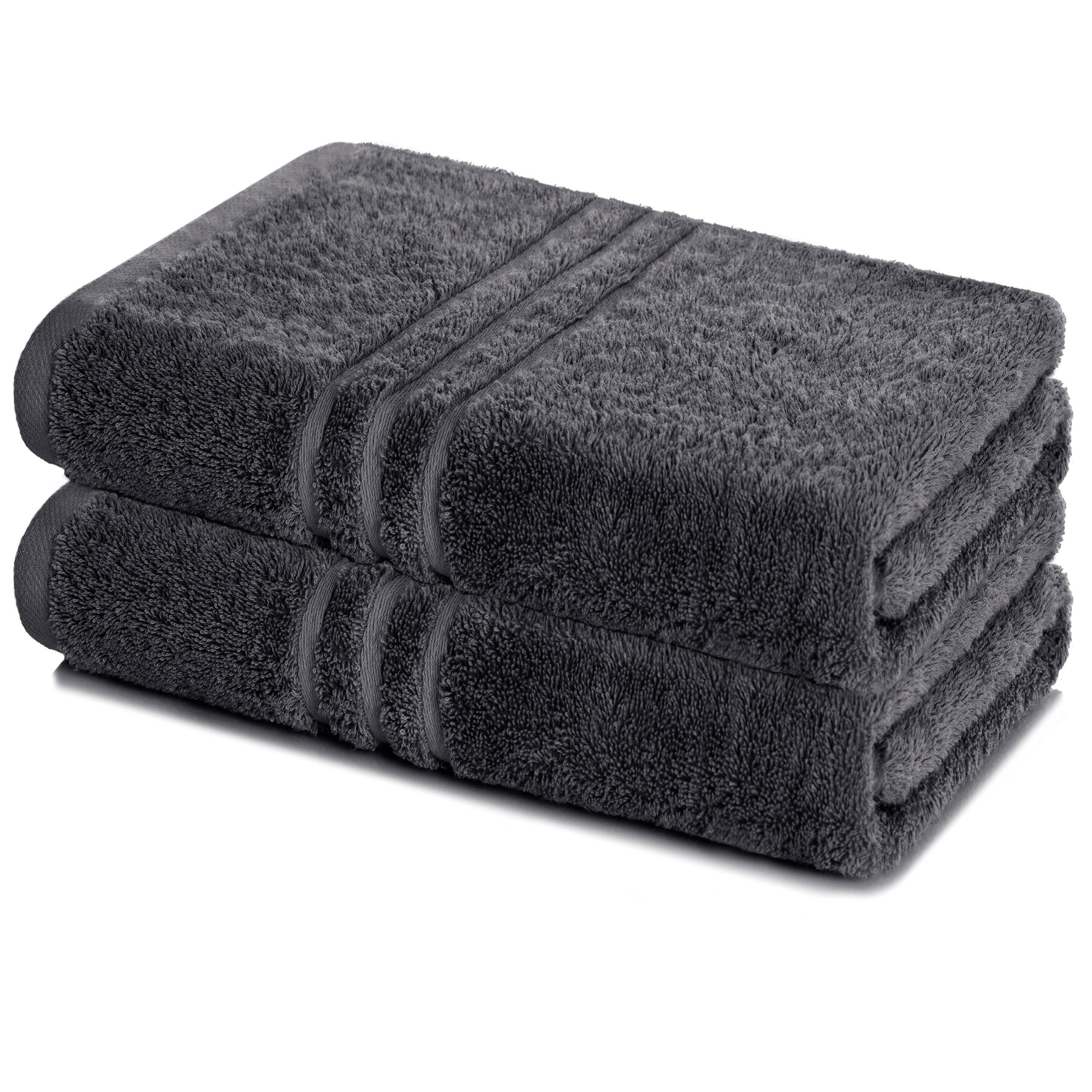 Lavea Badetuch Elena 2er Set Badetücher 100x150 cm, Duschtuch, 500 g/m² Frottier, weich & saugstark, pflegeleicht
