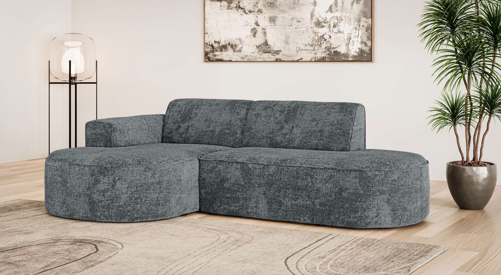 OTTO home Ecksofa ADELLA XL Design-Sofa mit Recamiere rechts/links, 263/159 günstig online kaufen