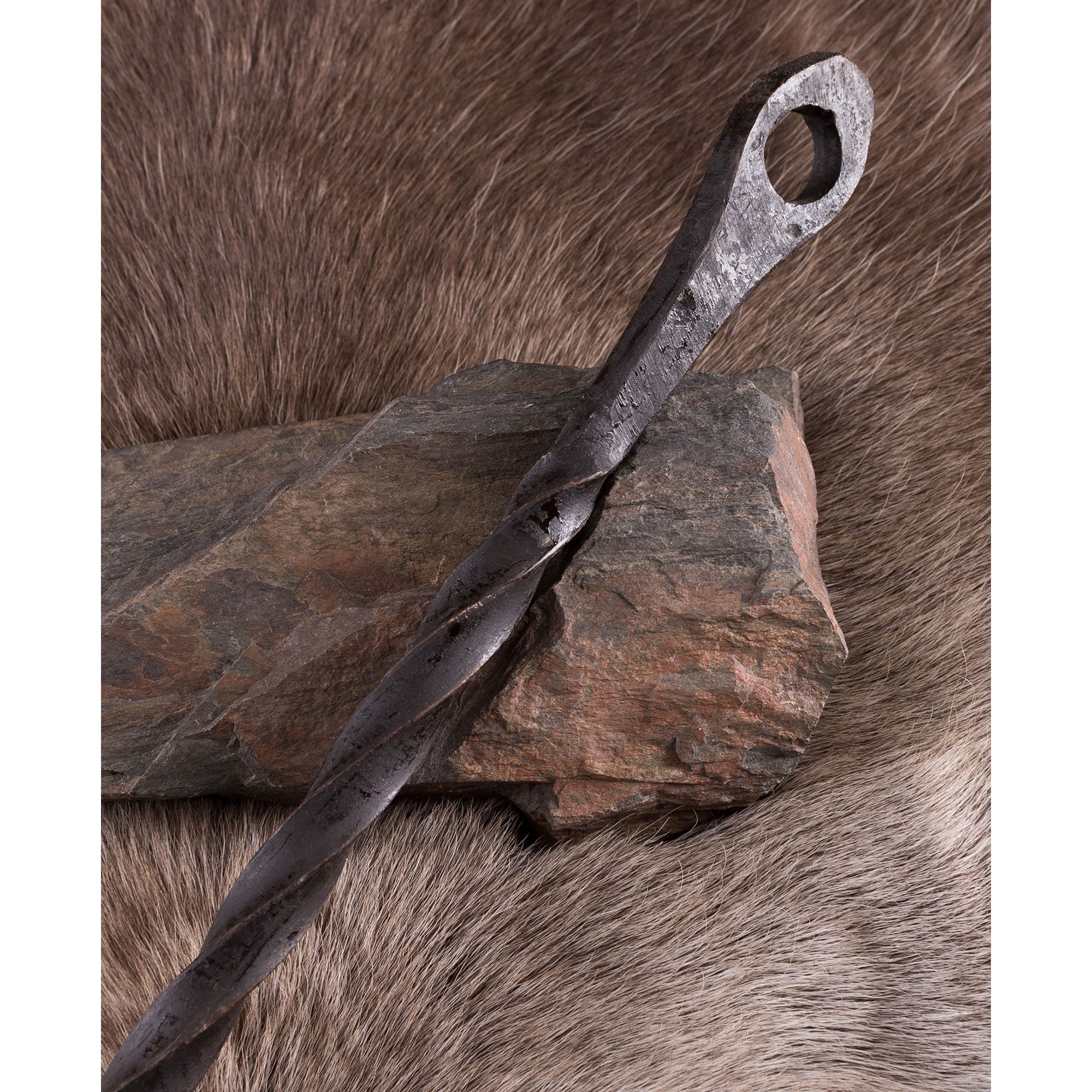 Battle Merchant Ritter-Kostüm Stange aus Stahl für Mittelalterlager, Tordiert, 170 cm