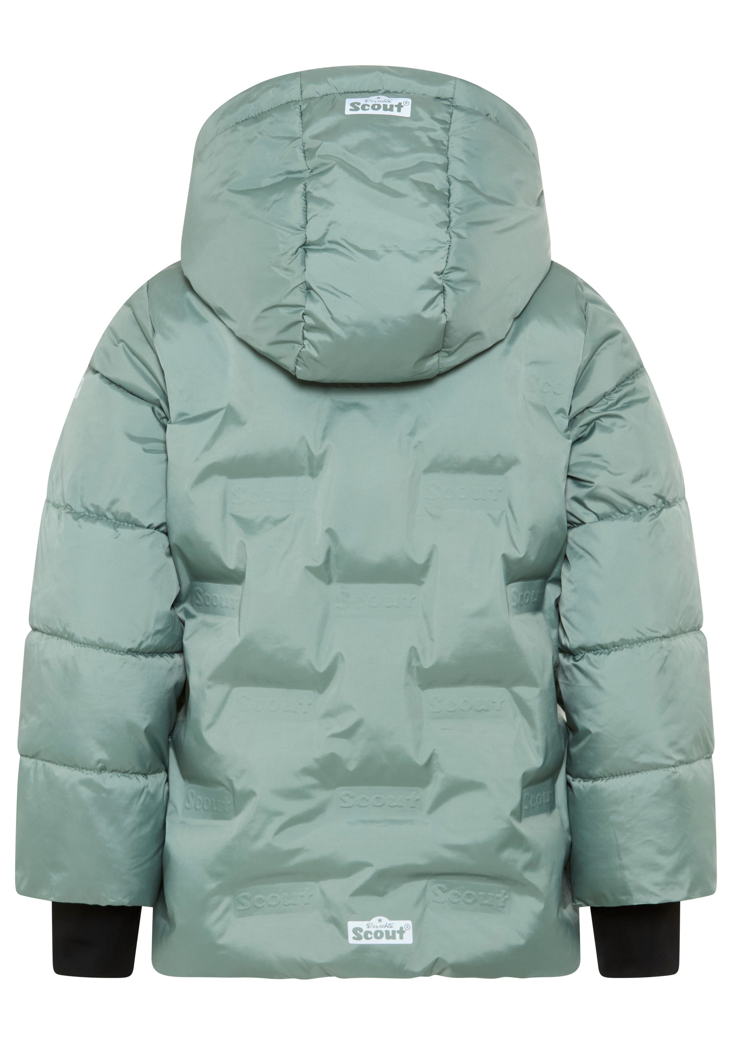 Scout Outdoorjacke Winterjacke Logo - NEU von SCOUT mit Fleecefütterung, wasserabweisend, windabweisend, mit Kapuze