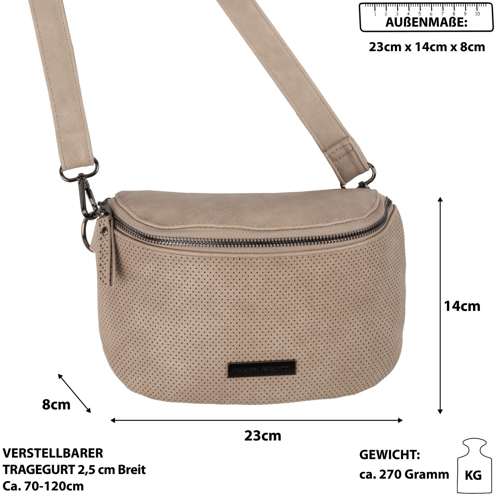 Enrico Benetti Gürteltasche Bauchtasche Umhängetasche Crossbody-Bag günstig online kaufen