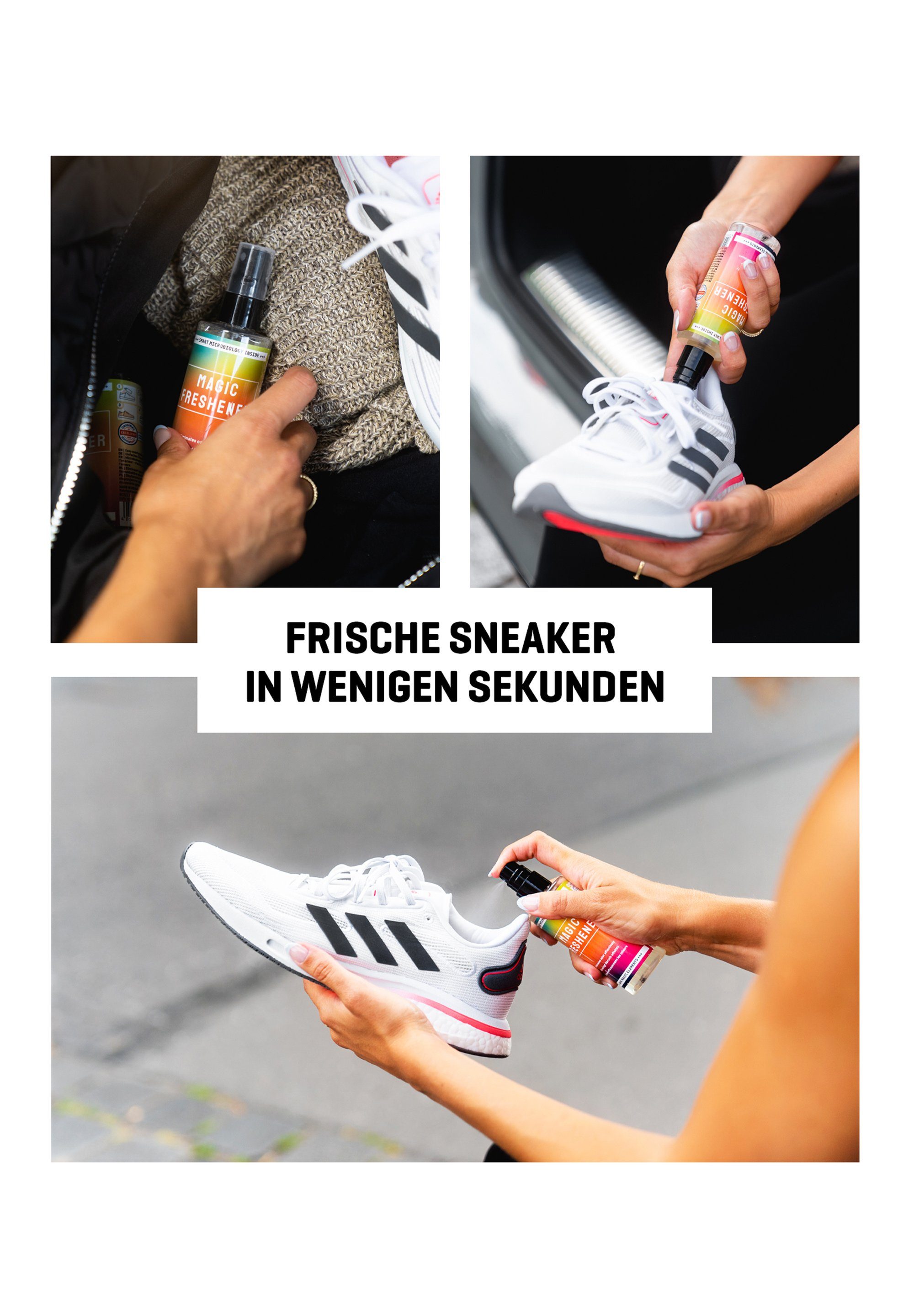(Doppelpack, biologisch - Pack Magic Sneaker Schuh- Deo Freshener 2er Group Schuhreiniger abbaubares BAMA & Textildeo)