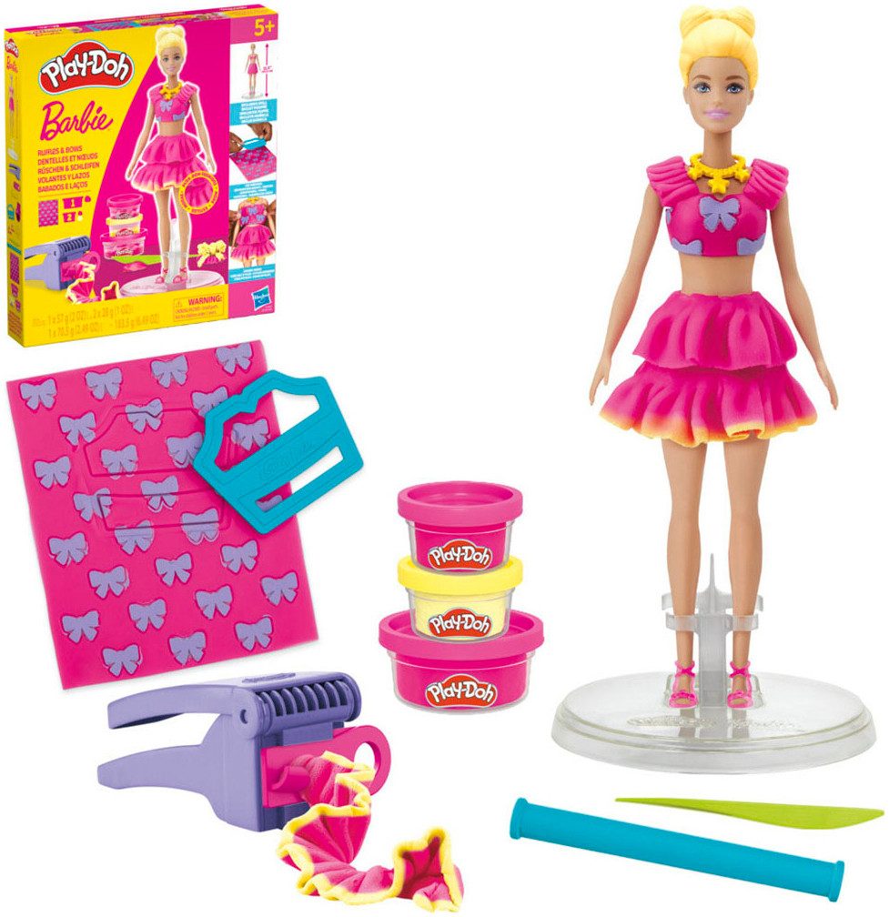 Hasbro Knetform-Set Play-Doh Barbie Rüschen & Schleifen
