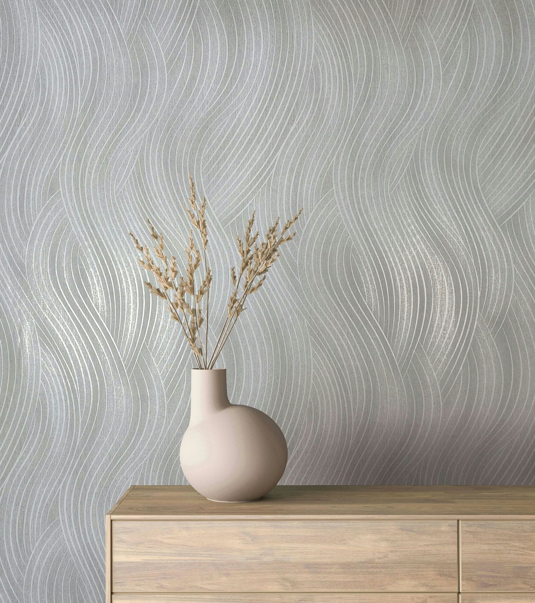 Marburg Vliestapete Tapete Wavy Stripes, geprägt, geometrisch, moderne Vlie günstig online kaufen