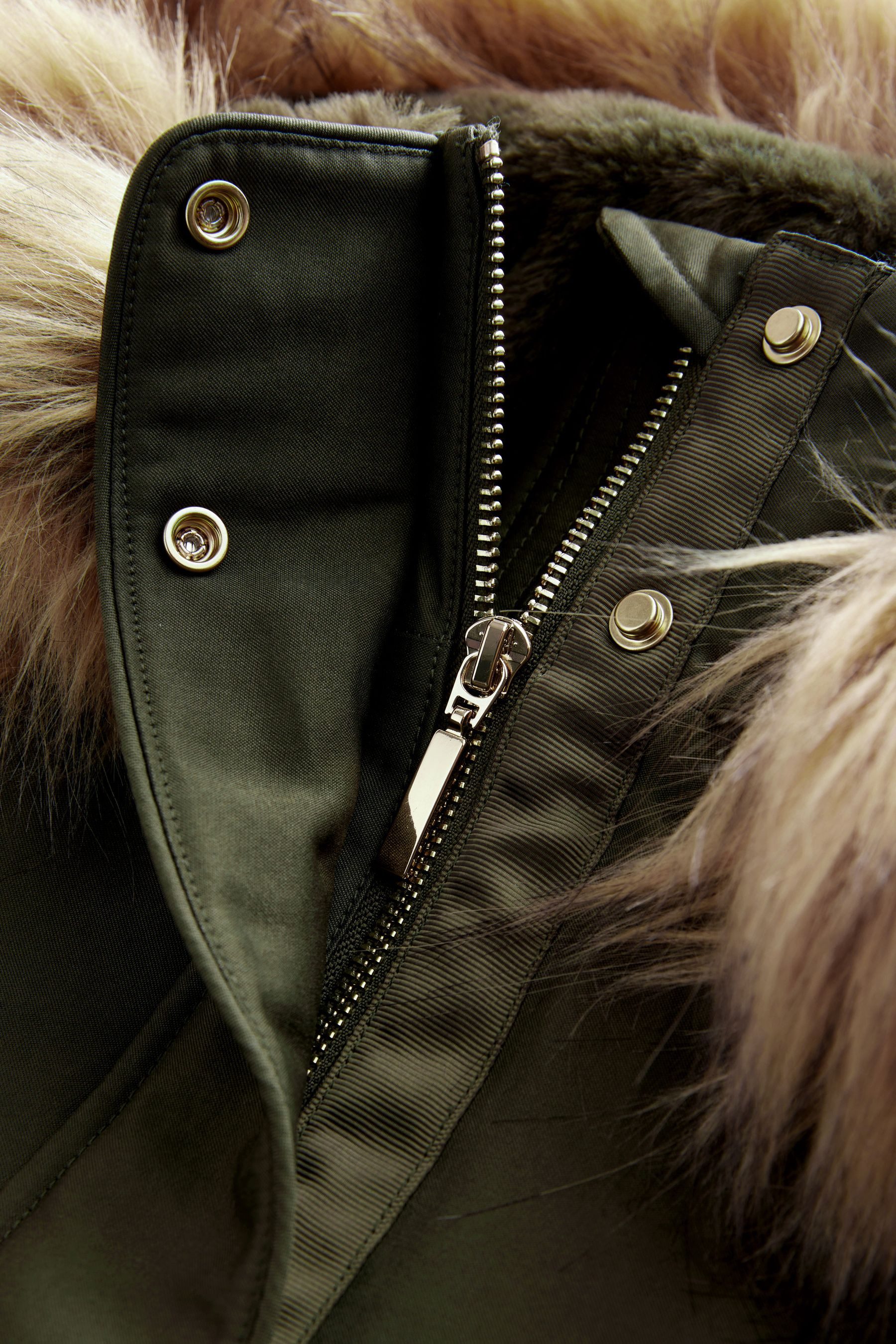 Next Parka Parka mit Kapuze und Kunstfellbesatz (1-St)