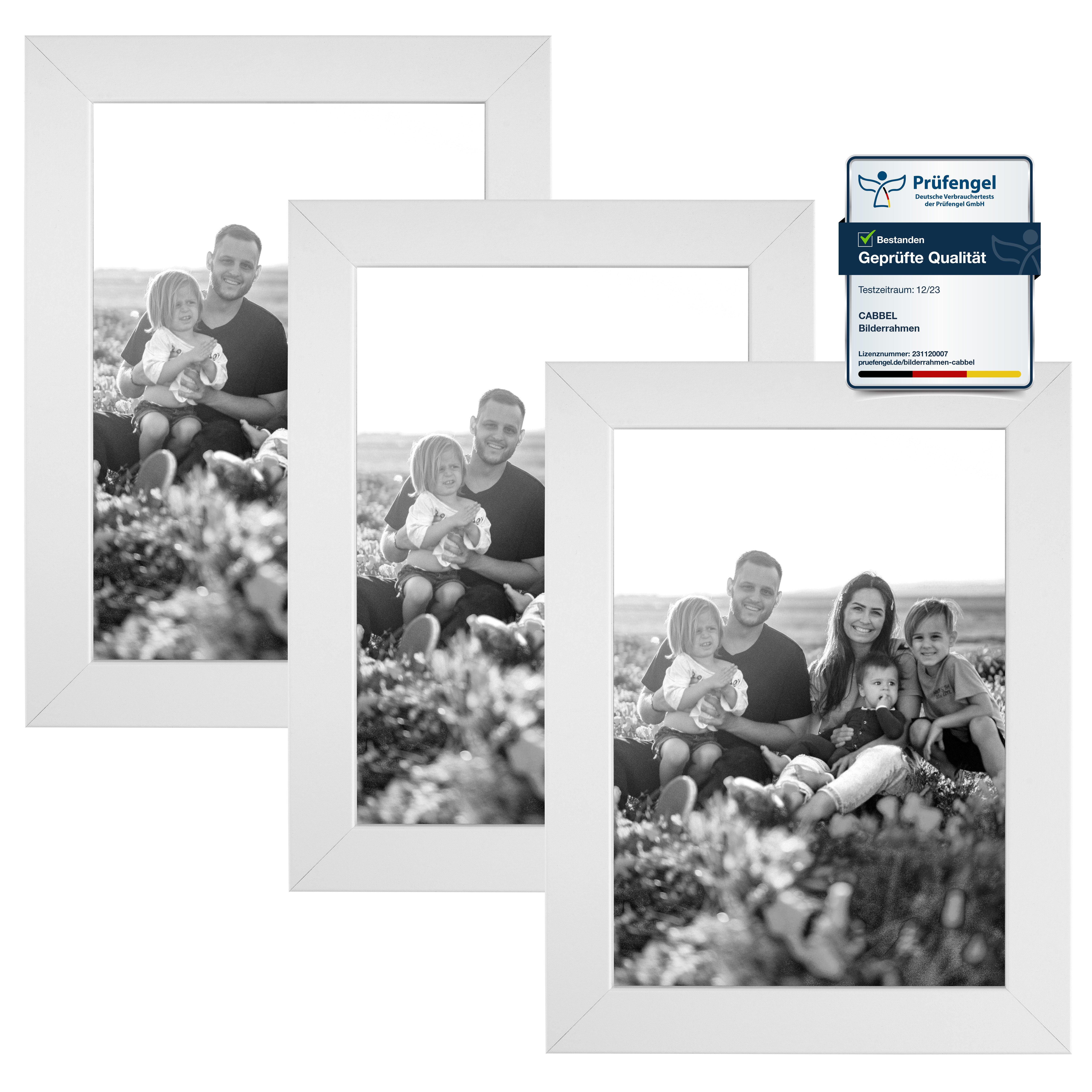 CABBEL Bilderrahmen MDF Holz-Rahmen, Acrylglas, Collagen, Portraits, Bilder günstig online kaufen