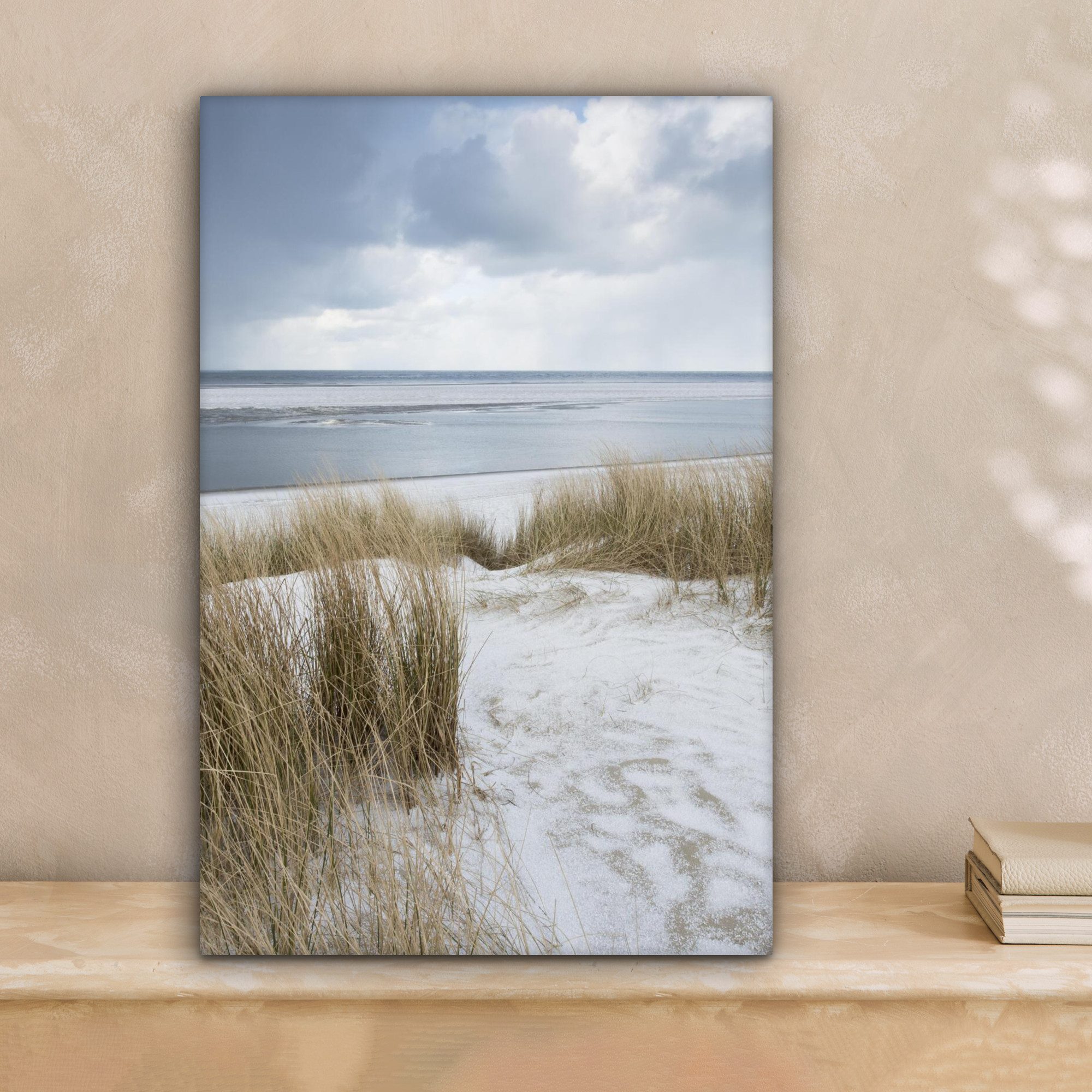 OneMillionCanvasses® Leinwandbild Nordsee - Dünen - Wasser, Fotodruck (1 St günstig online kaufen
