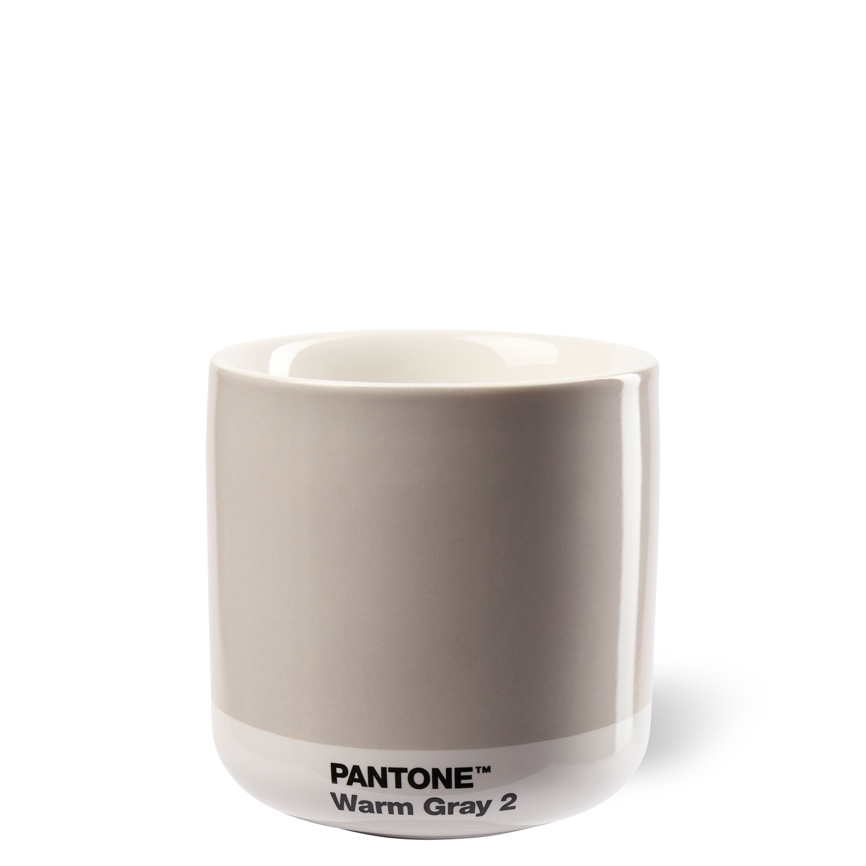 PANTONE Kaffeeservice, PANTONE Porzellan Thermobecher Latte Macchiato, 220 ml Warm Gray 2 C
