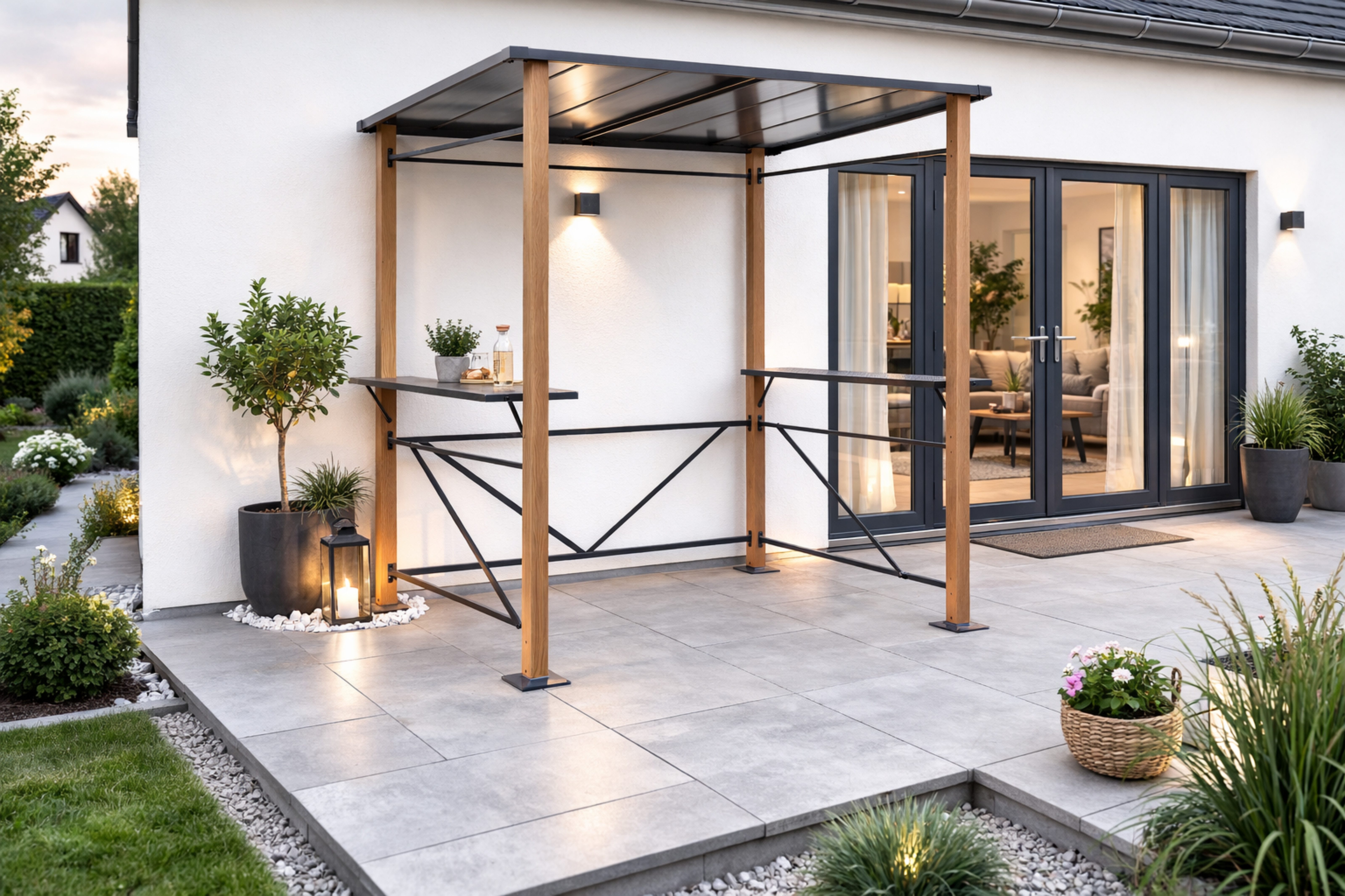 Leco Grillpavillon Luxus-Grillpavillon *, ca. 235 x 150 x 227 cm
