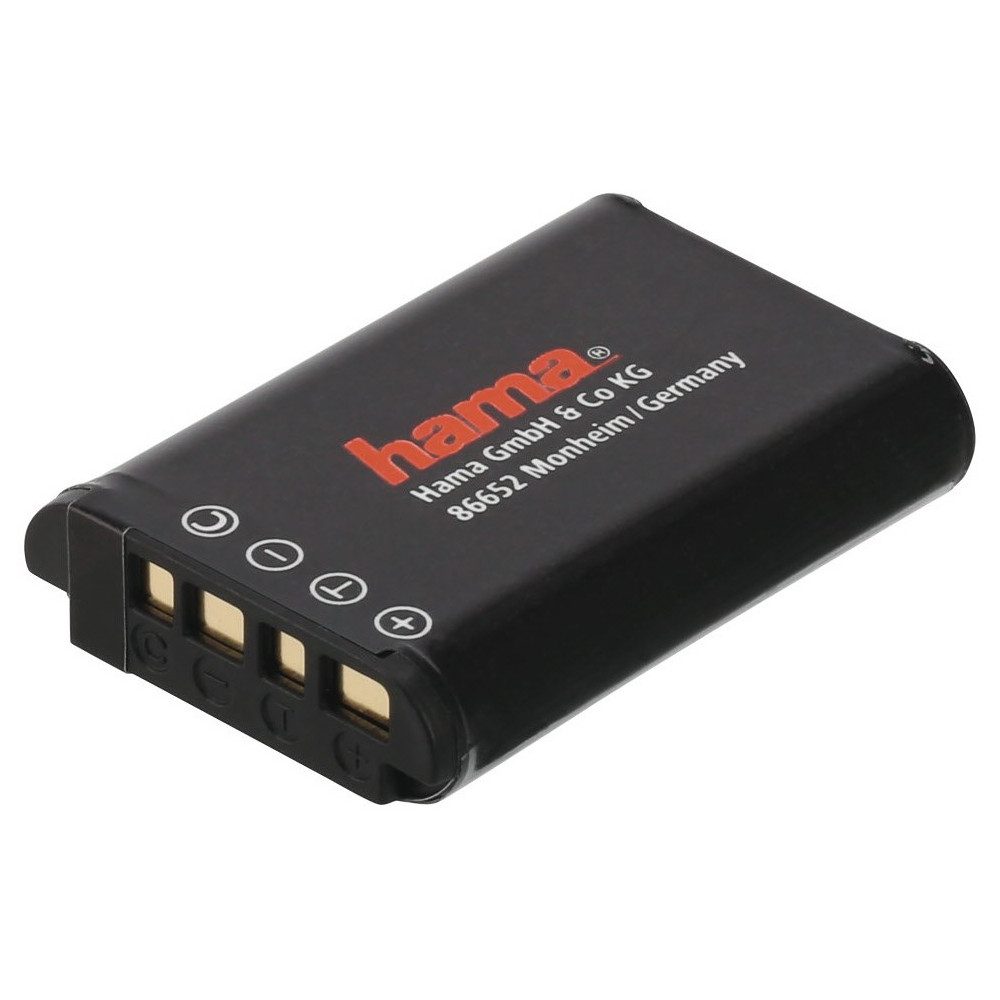 Hama 00077519 Li-Ion-Akku DP 460 Akku schwarz Batterie, Hohe Energiedichte, geringe Selbstentladung, kein Memory-Effekt