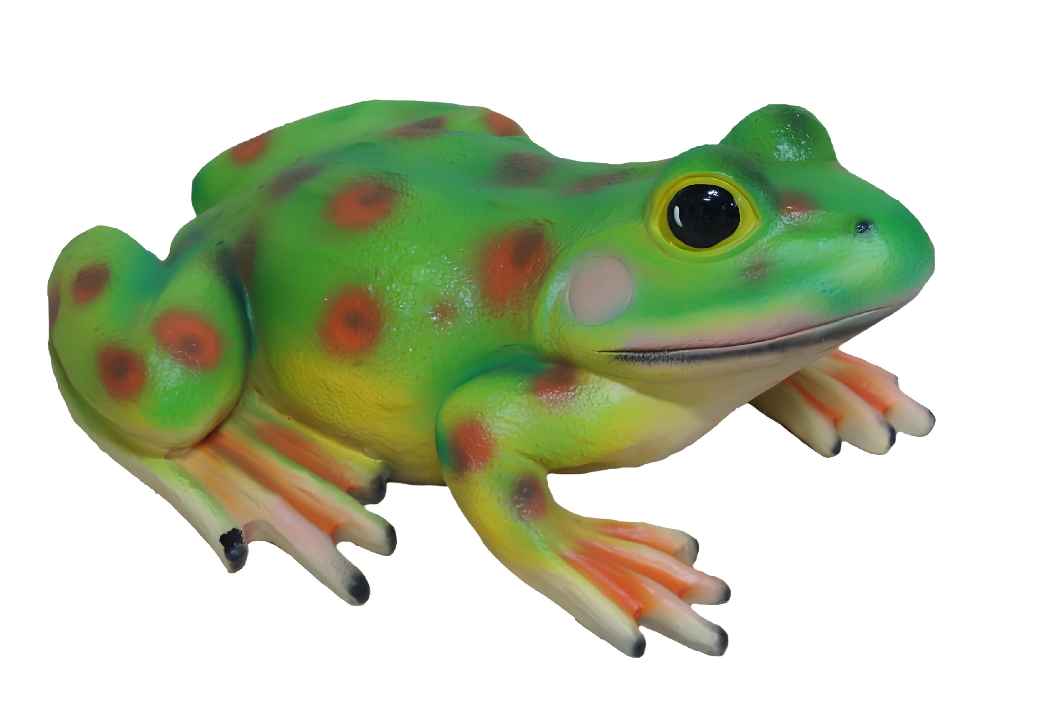 Xlmoebel Dekofigur Frosch Gartenfigur aus hochwertigem Material, detailreich (Wurm Material: Kunststoff 17 x 27 cm Höhe), Hergestellt in Europa
