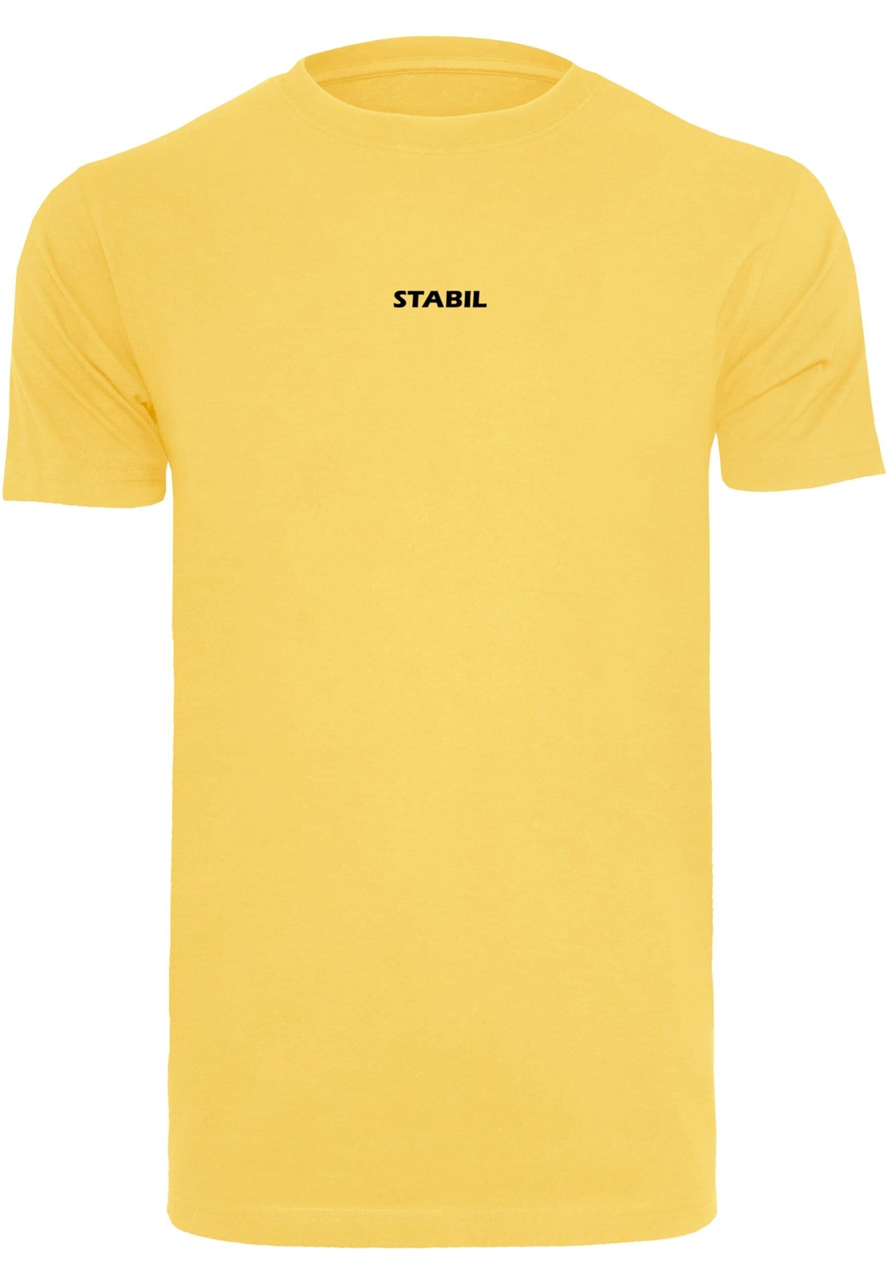 T-Shirt Merchcode T-Shirt Neck taxiyellow Herren (1-tlg) Round Stabil