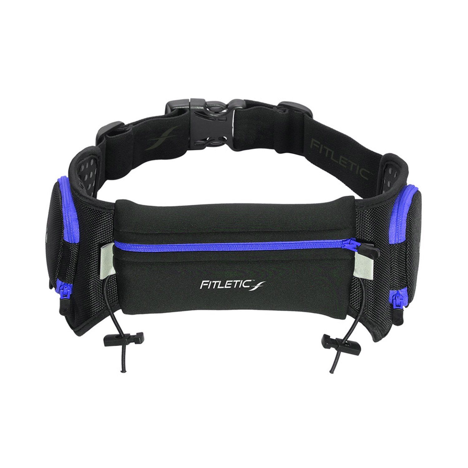 Laufausrüstung Lauftasche /Blau für QUENCH Fitletic Fitnessgürtel, Laufgürtel Laufgürtel Handy, Sportgürtel, - Schwarz Premium