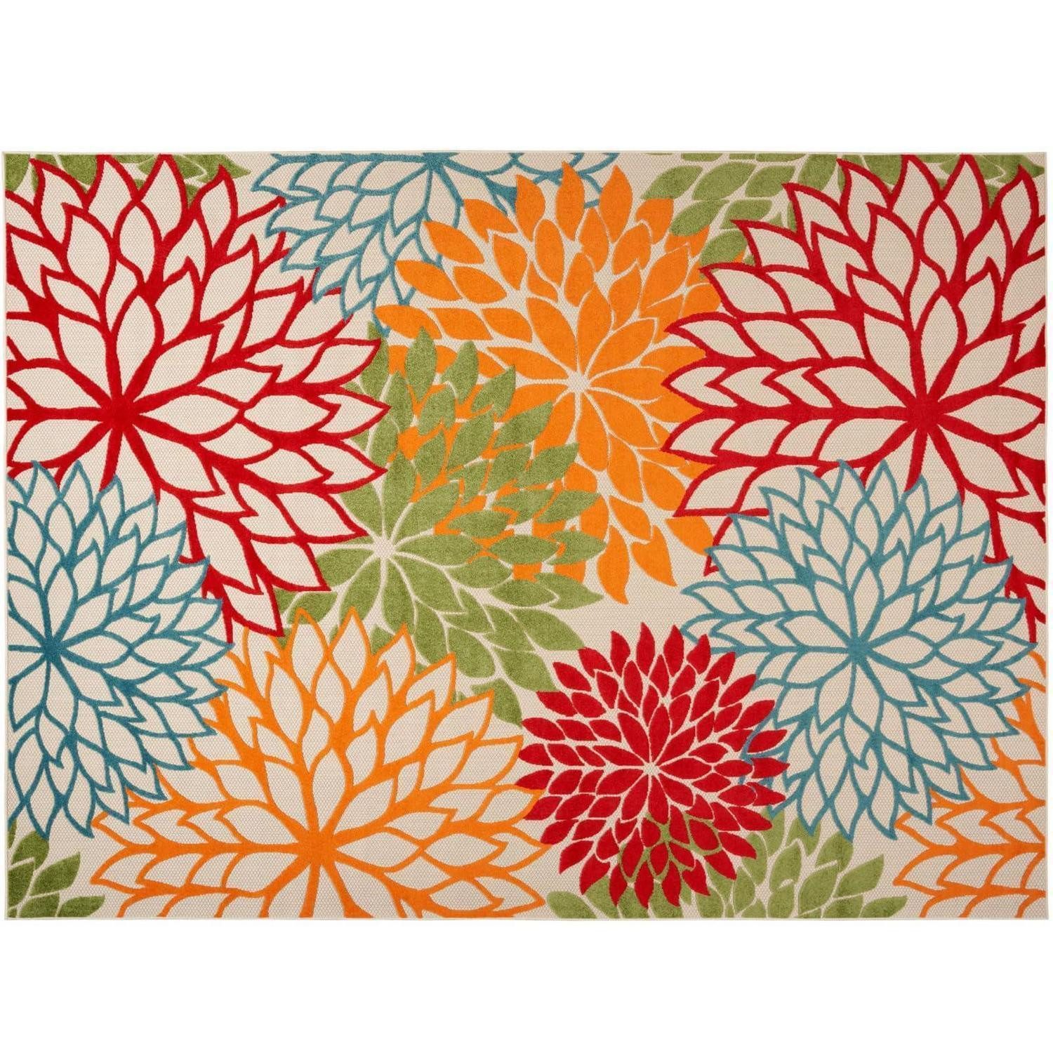 LuxusKollektion Outdoorteppich Outdoor Teppich Tropisch Bunt A 40*60cm, rechteckig, Höhe: 10 mm