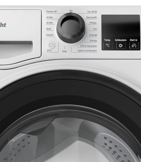 BAUKNECHT Waschmaschine W10 W6400 A, 10 kg, - LED-Display