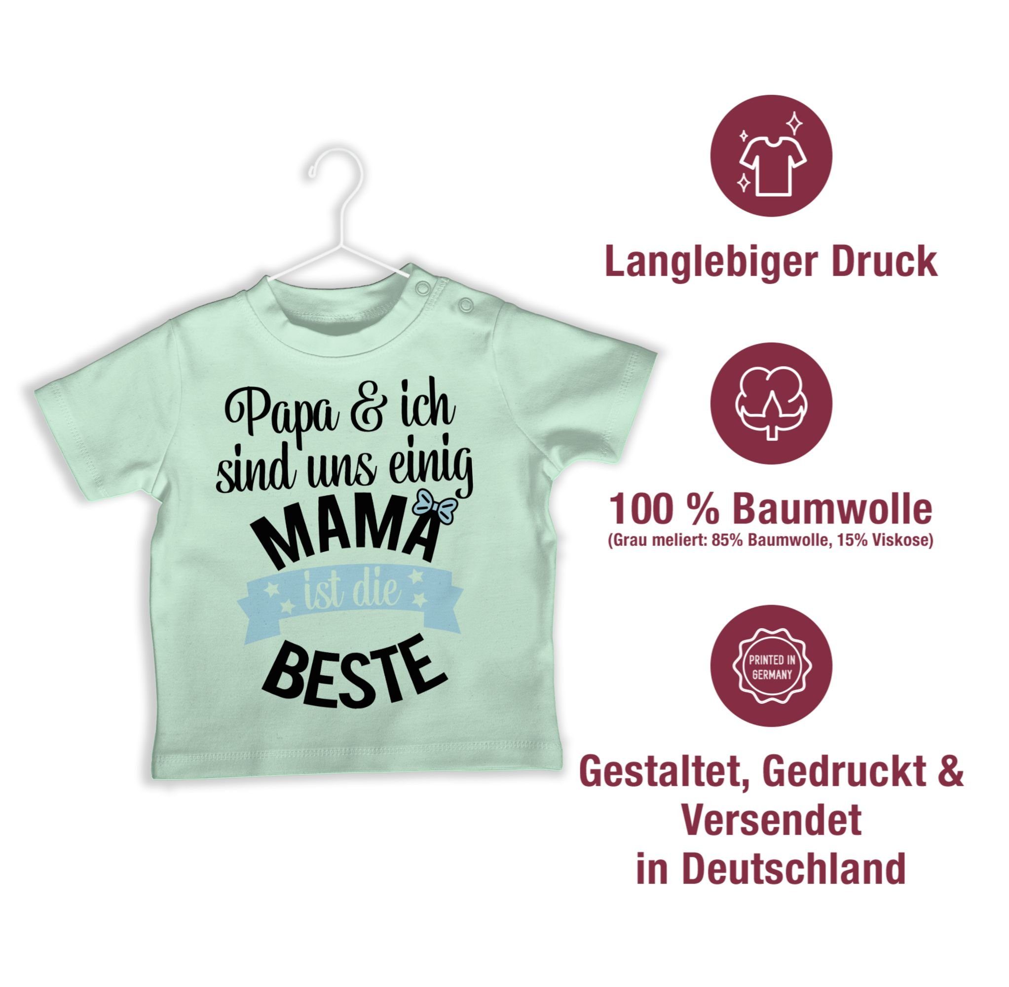 Shirtracer ist T-Shirt Mama Mintgrün beste die 1 Muttertagsgeschenk II