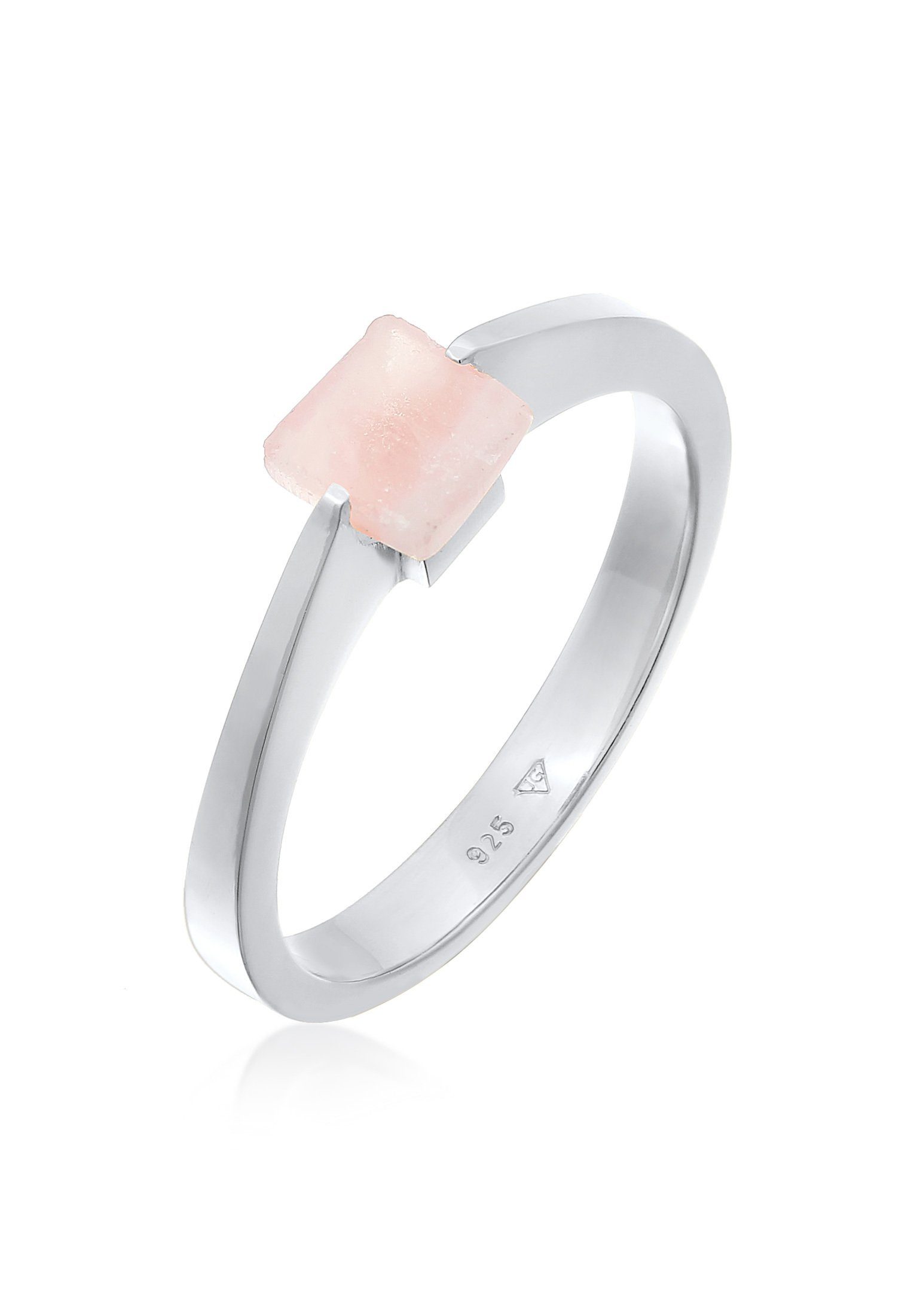 Elli Premium Fingerring Solitär Edelstein Viereck günstig online kaufen