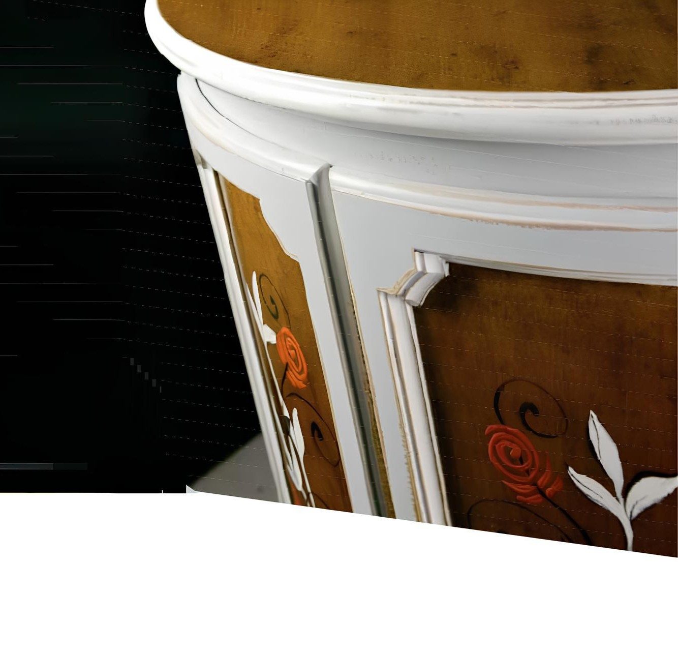 Xlmoebel Anrichte Landhaus Eckschrank Kommode aus Italienisches Holz (1 St), Made in Europa