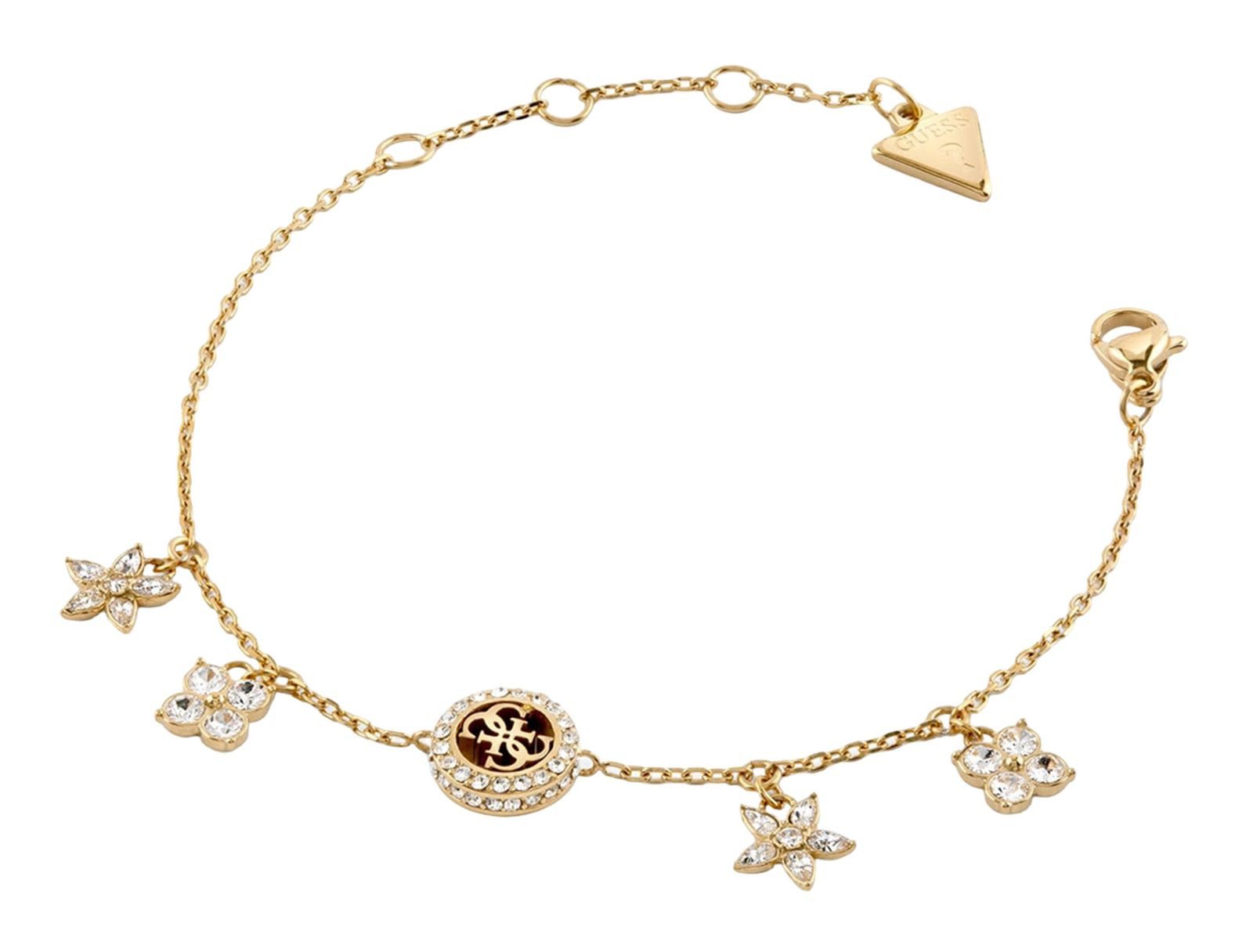 Guess Gliederarmband Flower Charms Bracelet